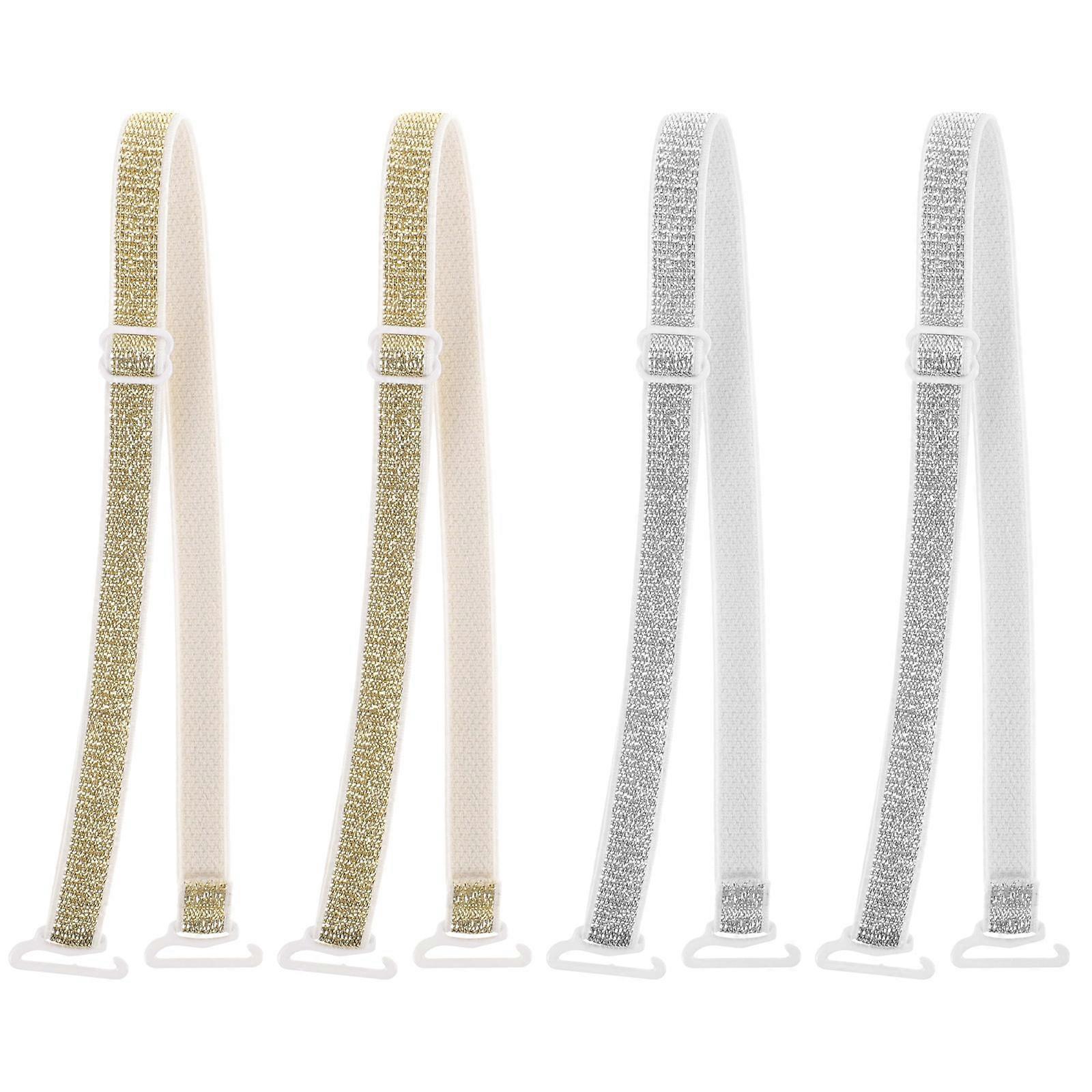 Bra Straps Decorative Extension For Women 10 Pairs Adjustable Chic Long Strip Assorted Color Detachable