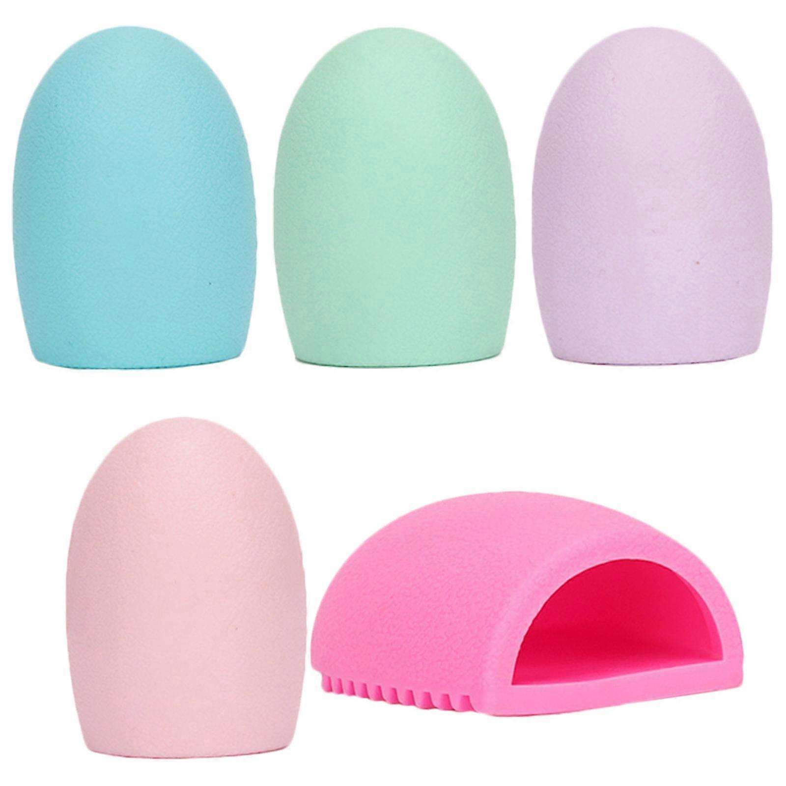 Makeup Cleaner Silicone Brush Cleaning Mat for Cleaning 18Pcs Assorted Color