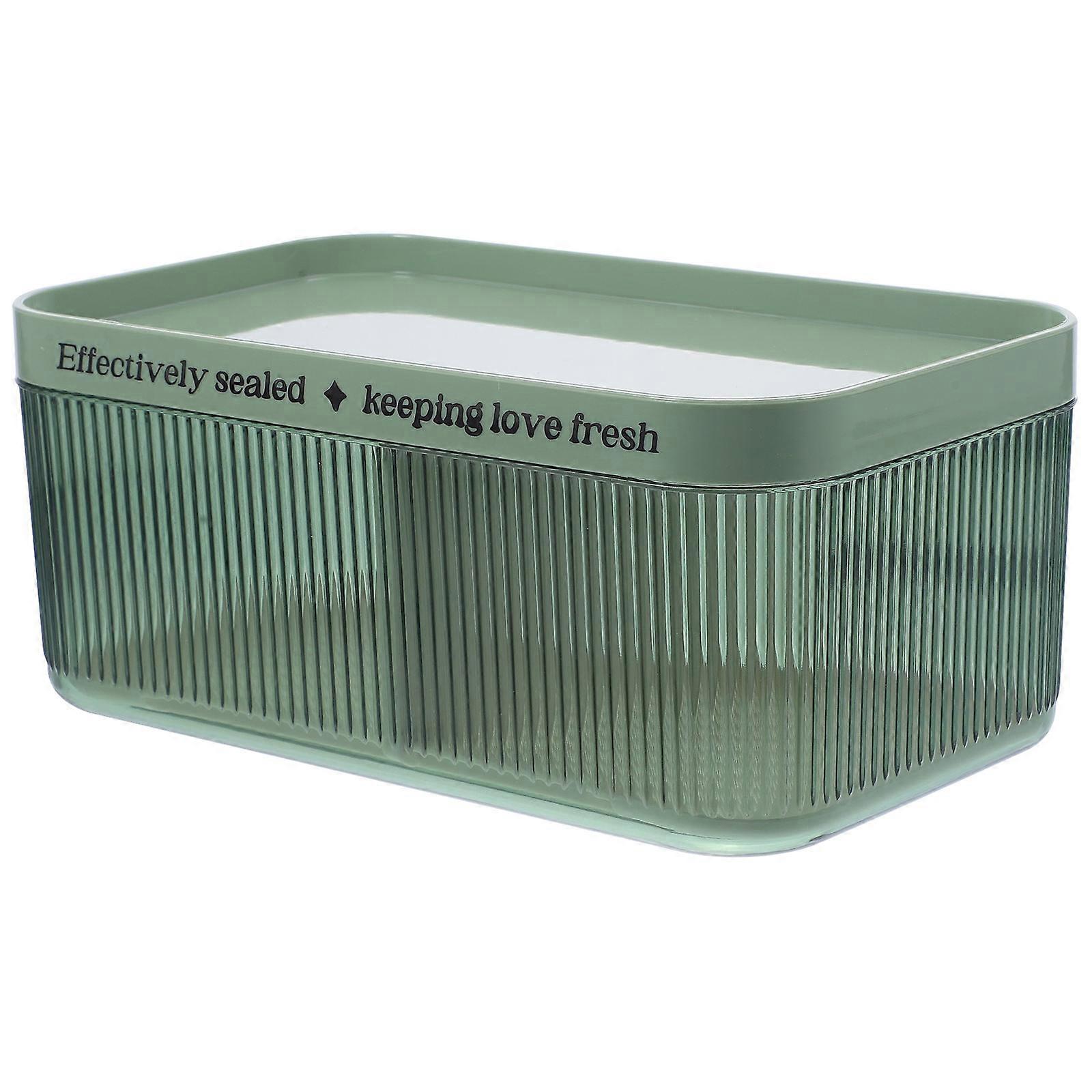3Pcs Fruit Draining Storage Container Ideal For Household Use In Refrigerator With Green Color And Certified Material