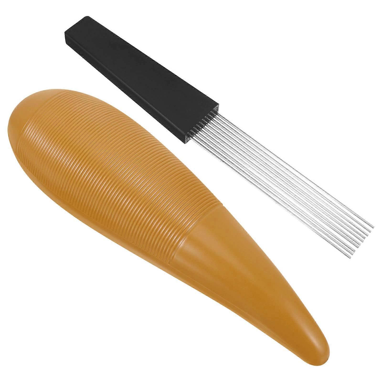 Percussion Guiro Instrument For Kids Featuring Smooth Wood Finish 12.2×10×3.3in Listening Skill Development 3 Sets