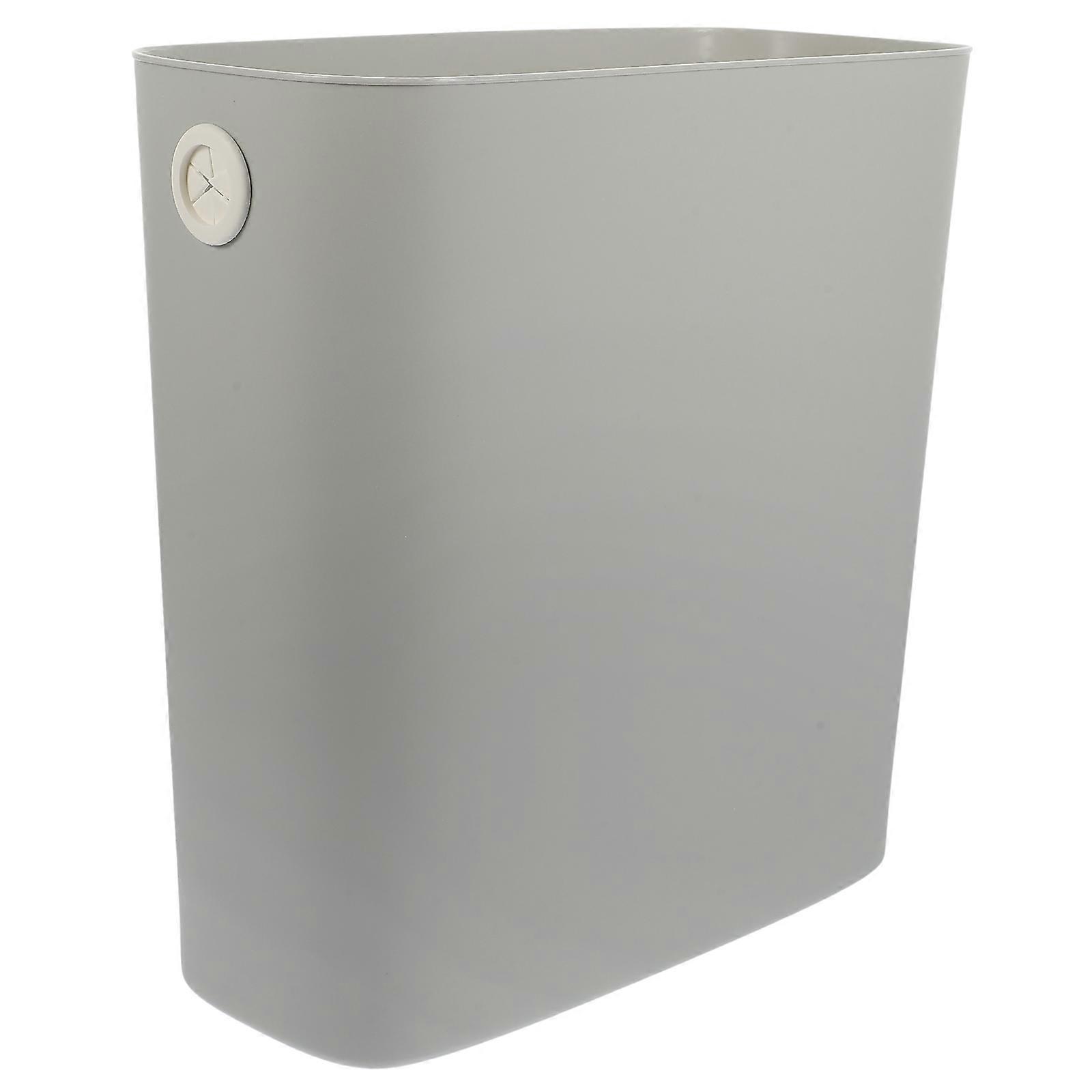 Slim Bathroom Bin Waste Basket Plastic For Small Space Modern And Simple Look 28X27X13.8CM Paper Towel Container 1Pack