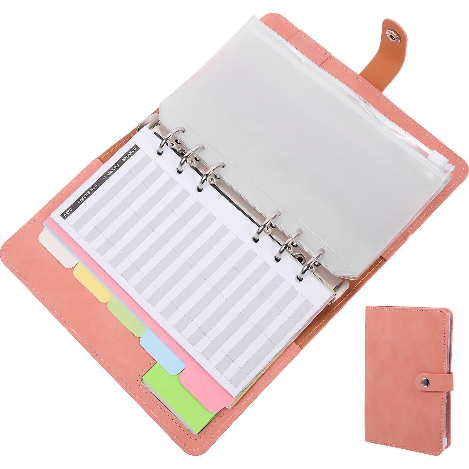 Practical Budget Planner Binder Expense Tracking Budget Papers For Adults Students 1 Set Pink
