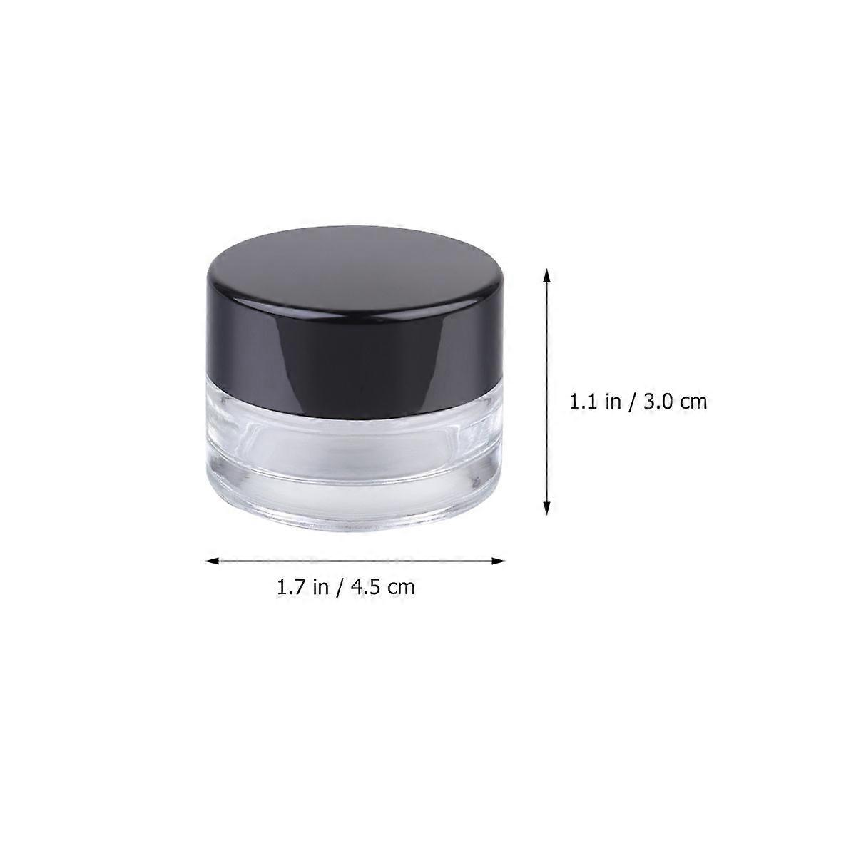 Travel Size Empty Bottles 20Pcs Glass Bottle Subpackaging Jars For Daily Use Travel Transparent Round Storage