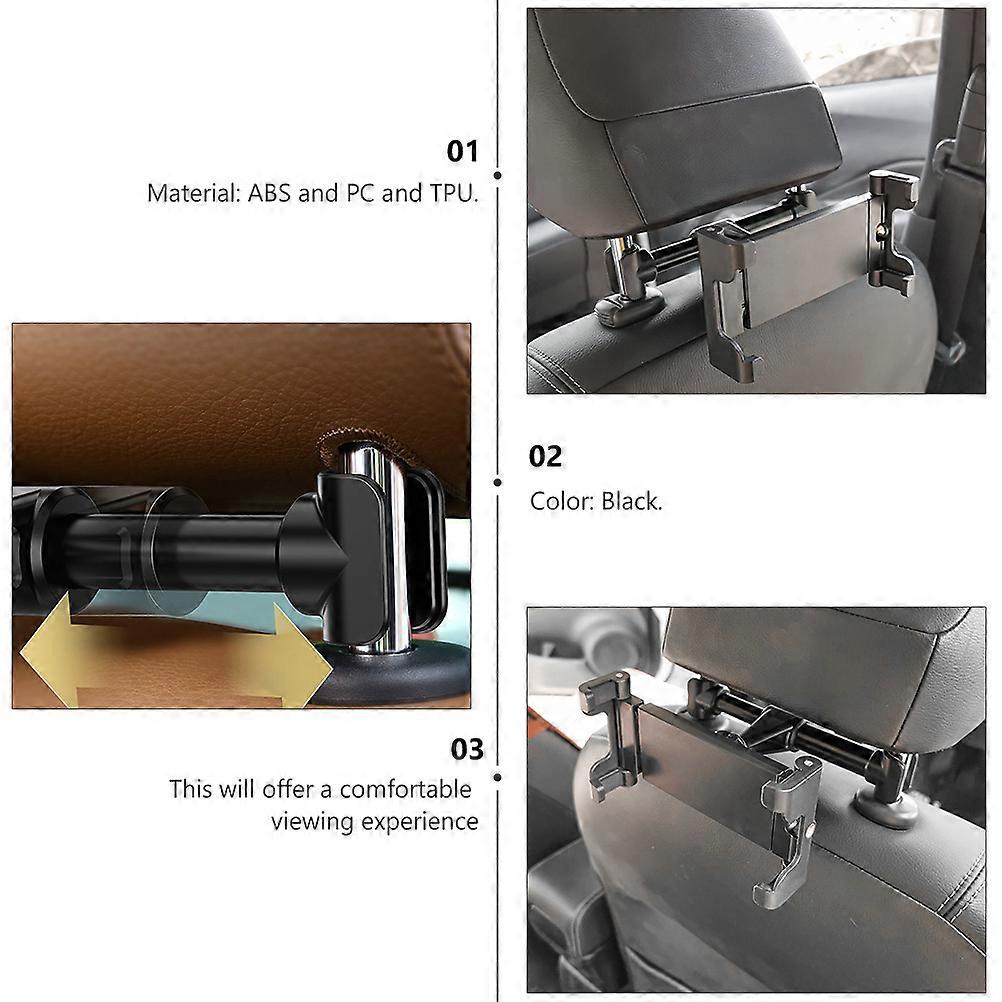 Universal Car Tablet Holder PC Material Support Stabilizer Car Travel Comfortable Viewing Experience 1Set
