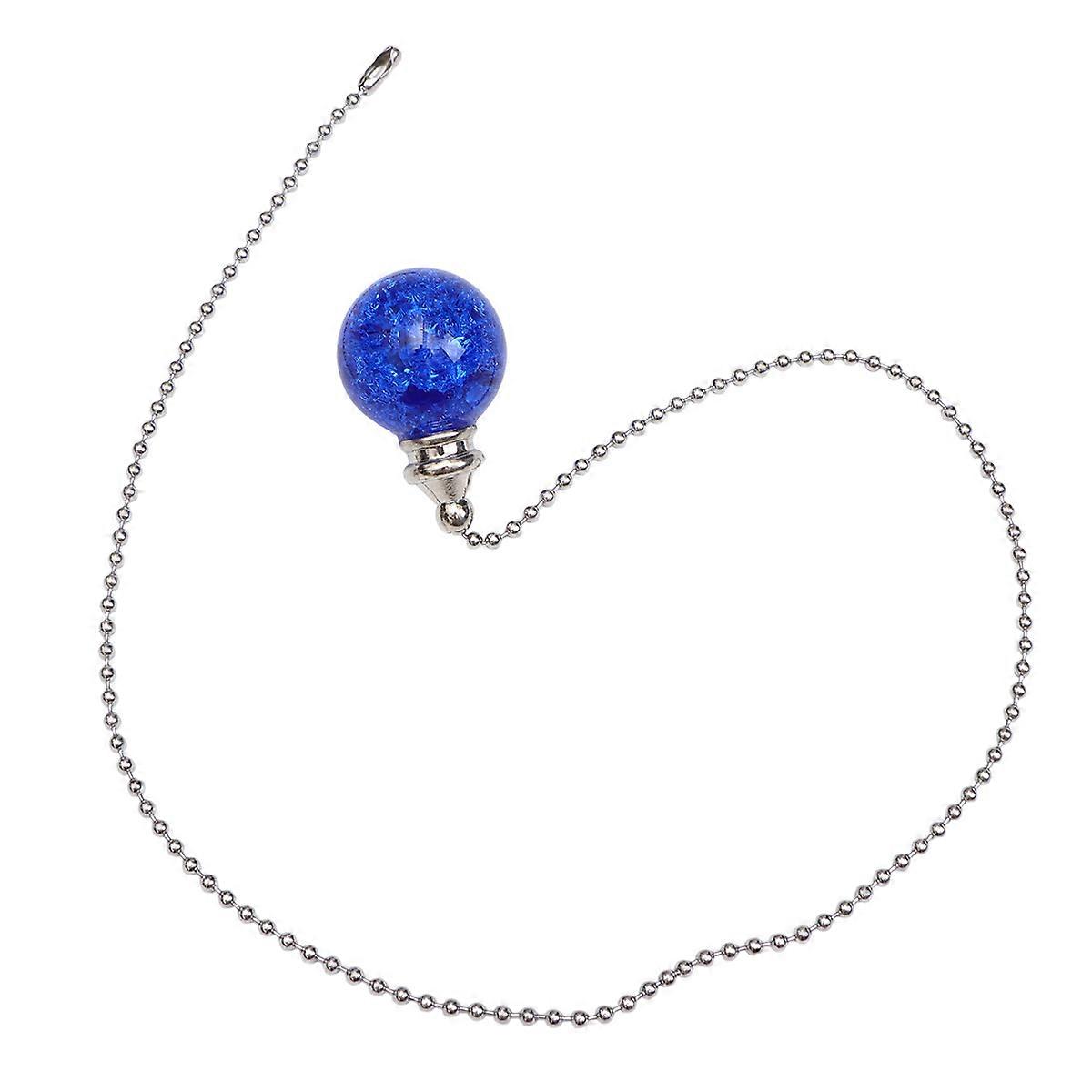 Blue Hanging Pulls Chain Pendant for Fan Switch 3Pcs Set