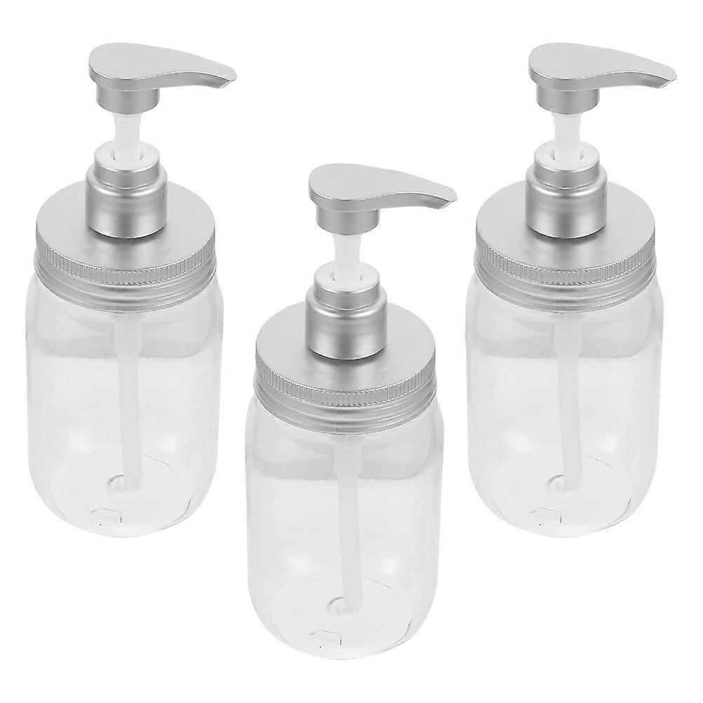 Empty Pump Bottles Refillable Lotion Bottles for Storage 3Pcs Durable Pet