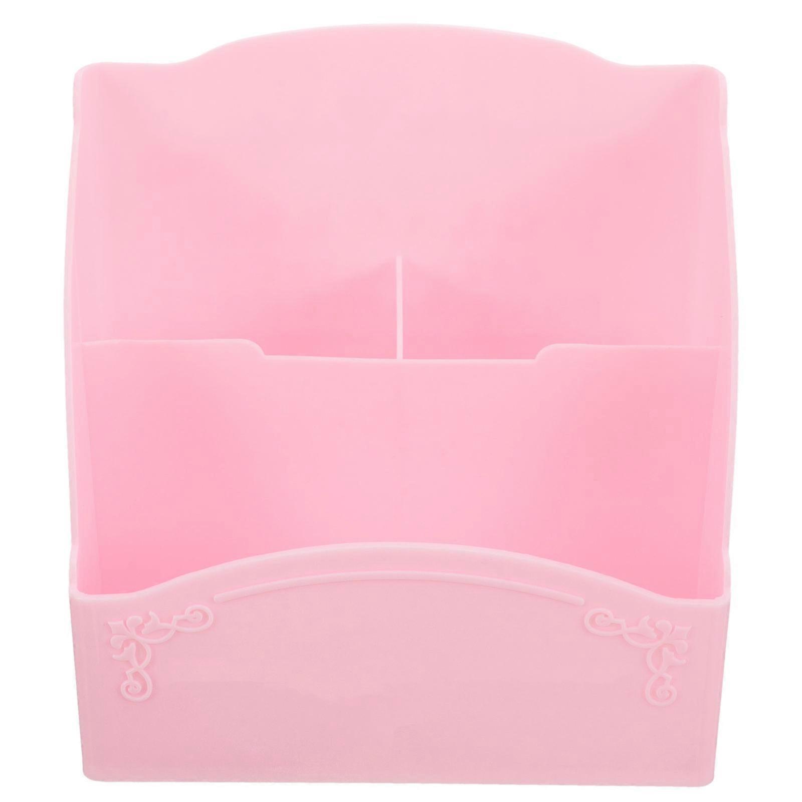 Brush Organizer 4Pcs Makeup Storage Compartment Suitable For Dresser Table Indoor Use With Stylish Simple Appearance