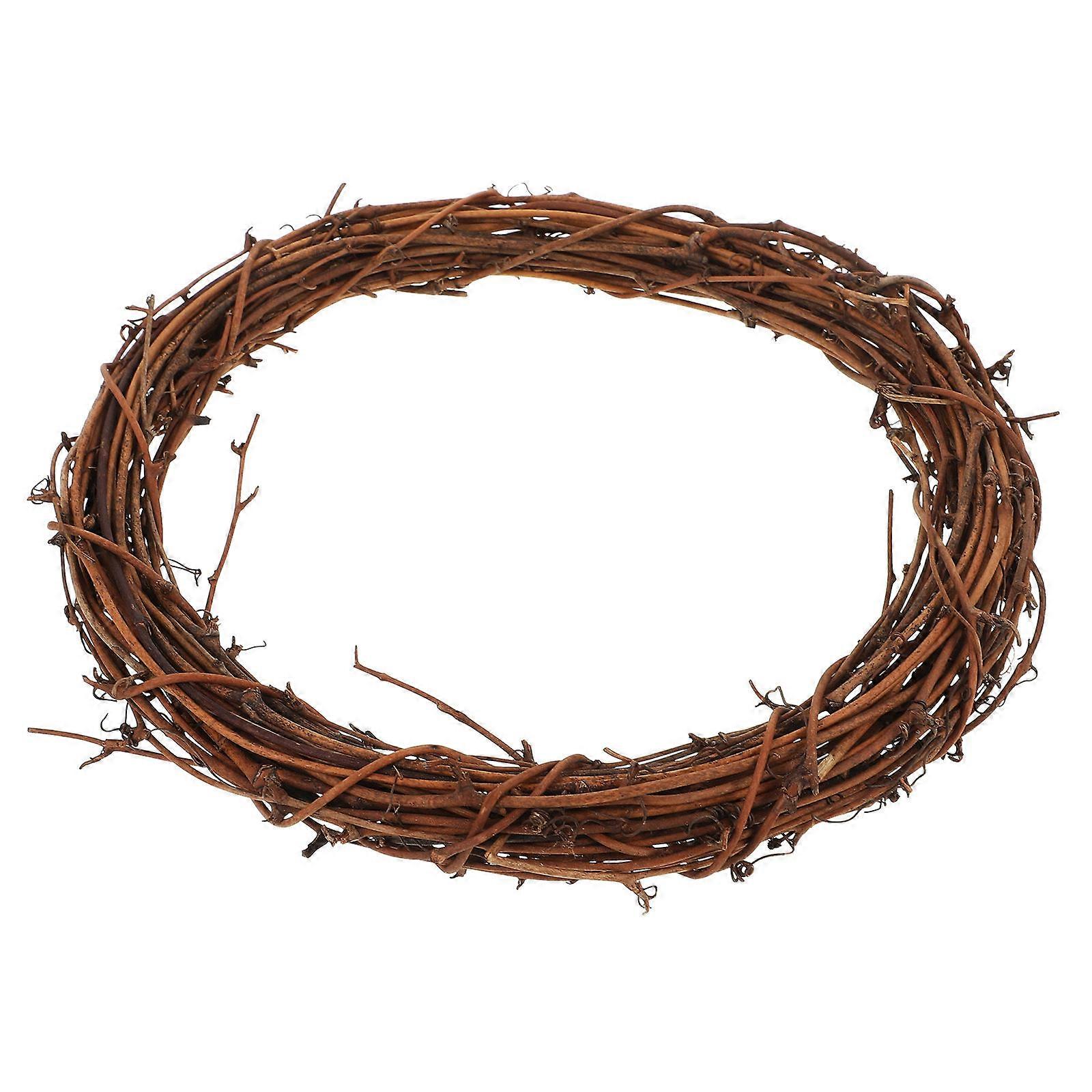 Crafting Wreath Rattan Wreath Frame Christmas Adults DIY Design 8.1×8.1×0.6in Reusable 1Pcs