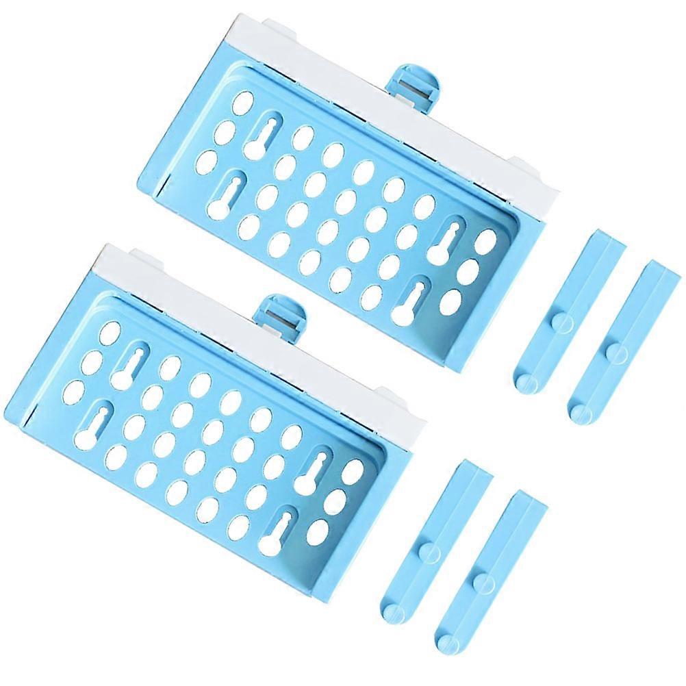 Shelves Garbage Bag Hanging Garbage Bag Shelves for Home 2Pcs Blue