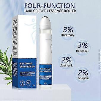 Rosmarin Haarwuchsmittel Roll On - 3% Rosmarin, 3% Redensyl & 2% Anagain Serum für alle Haartypen