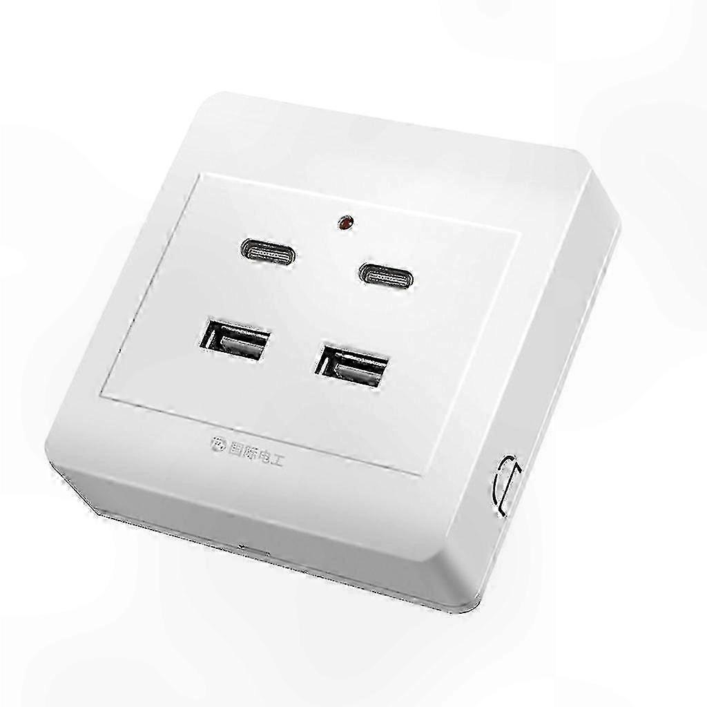 USB-C and USB Wall Outlet for Fast Charging Power Solution