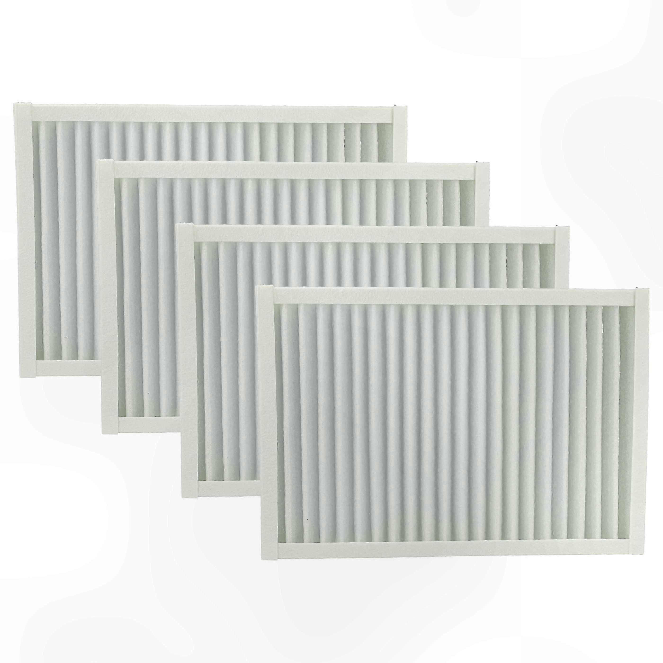 Ventilation System Air Filters, 4-Pack Replacement, 26x17.8x2.3cm, White