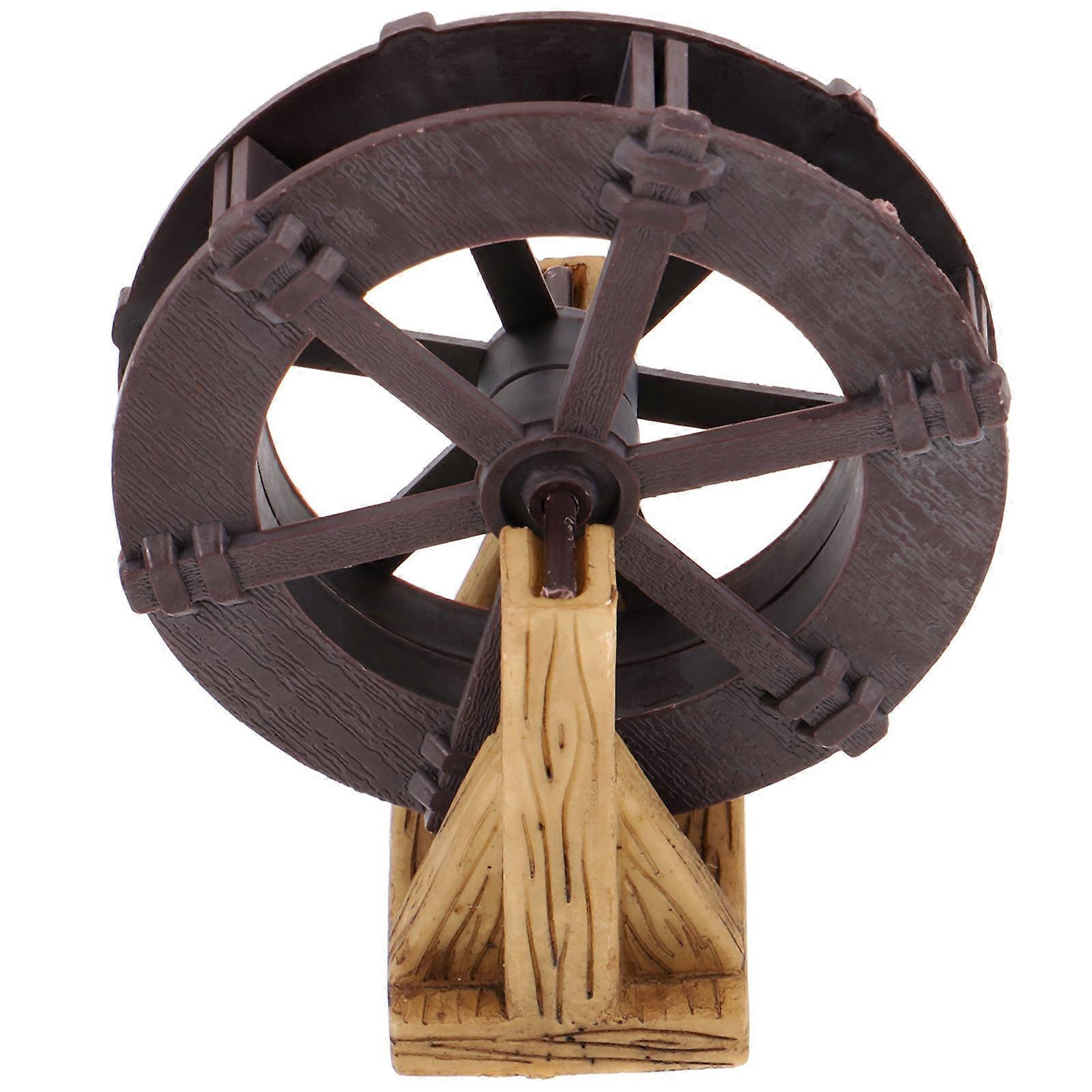 Simulation Wheel Plastic Fountain Wheel for Decoration 2Pcs Set