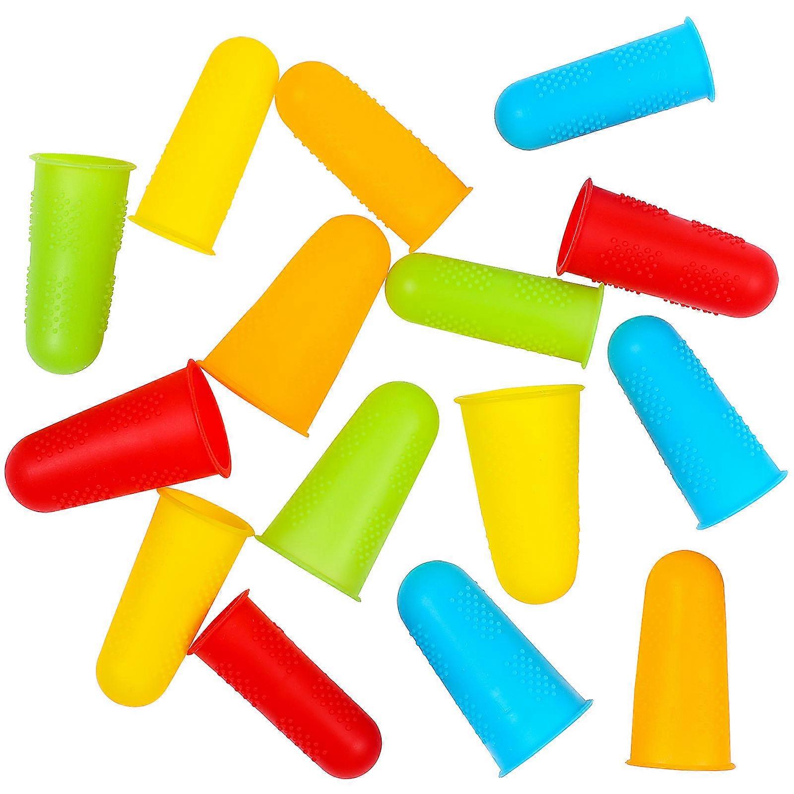 Προστατευτικά δακτύλων σιλικόνης για χειροτεχνίες 30 τεμάχια σε διάφορα χρώματα