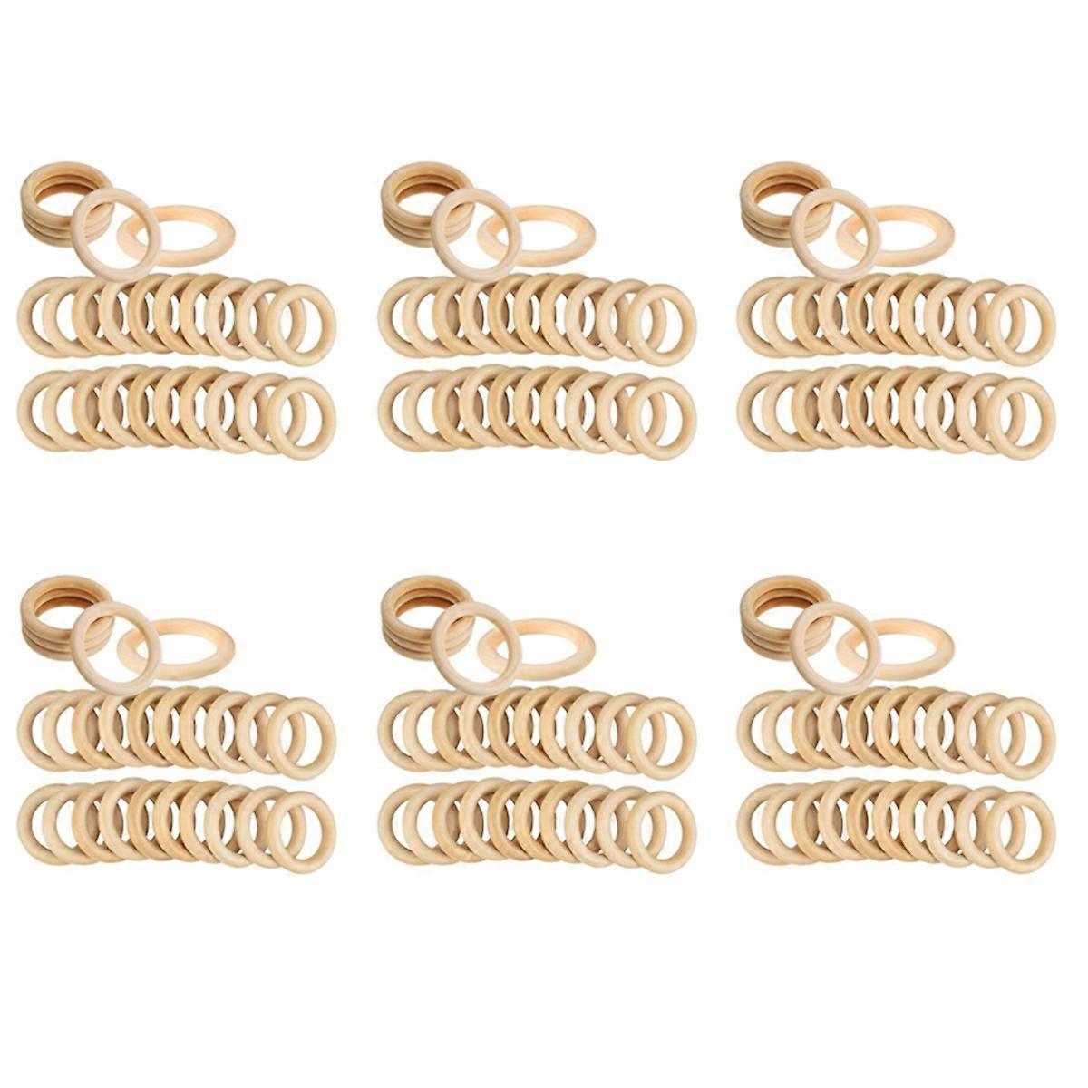 25 stk naturlige tre ringer 70mm uferdig macrame tre ring tre