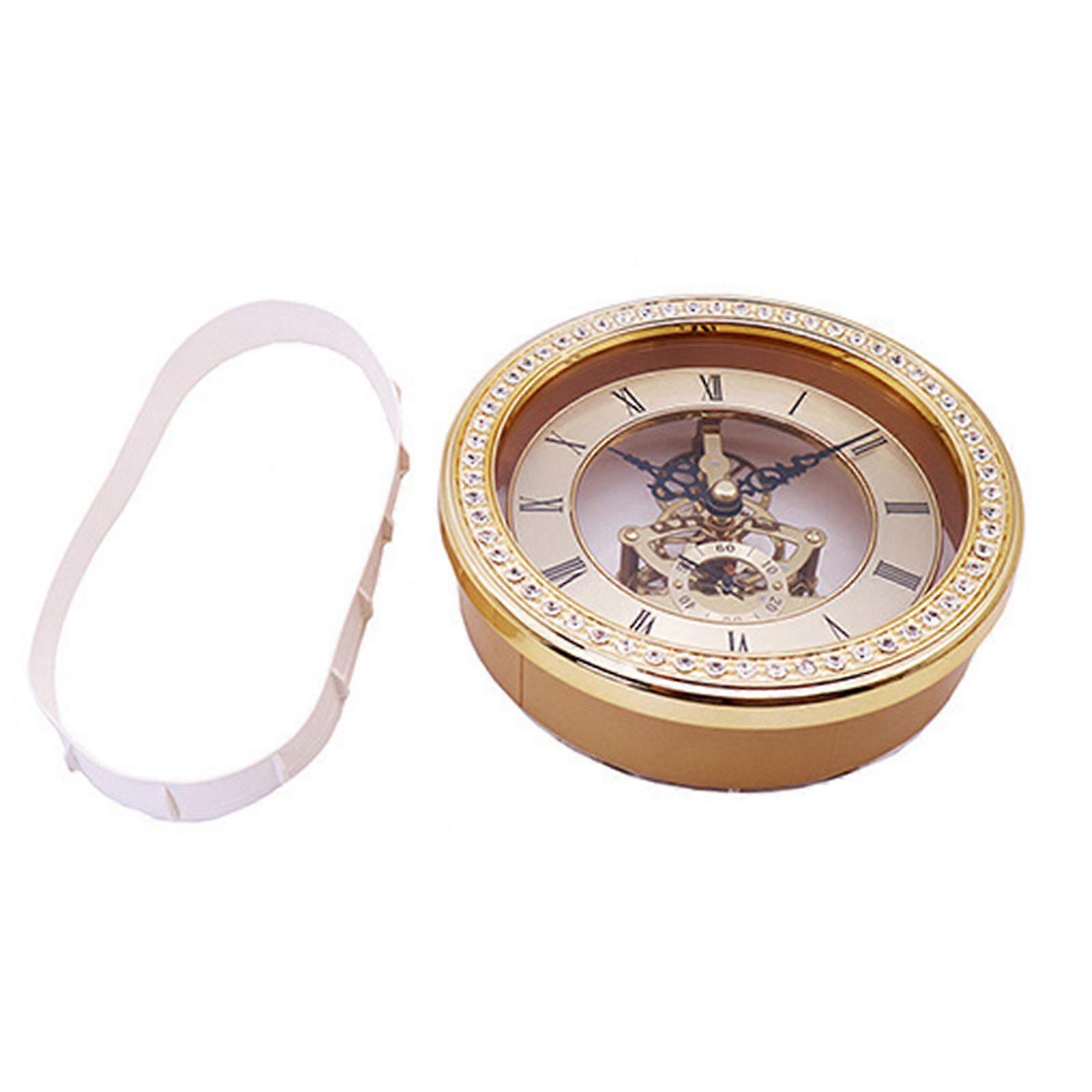 Vintage Clock Inserts Large Face Quartzs Clock Movement Roman Numeral Round Clocks Diameter 148mm DIY Parts Accessories Multicolor