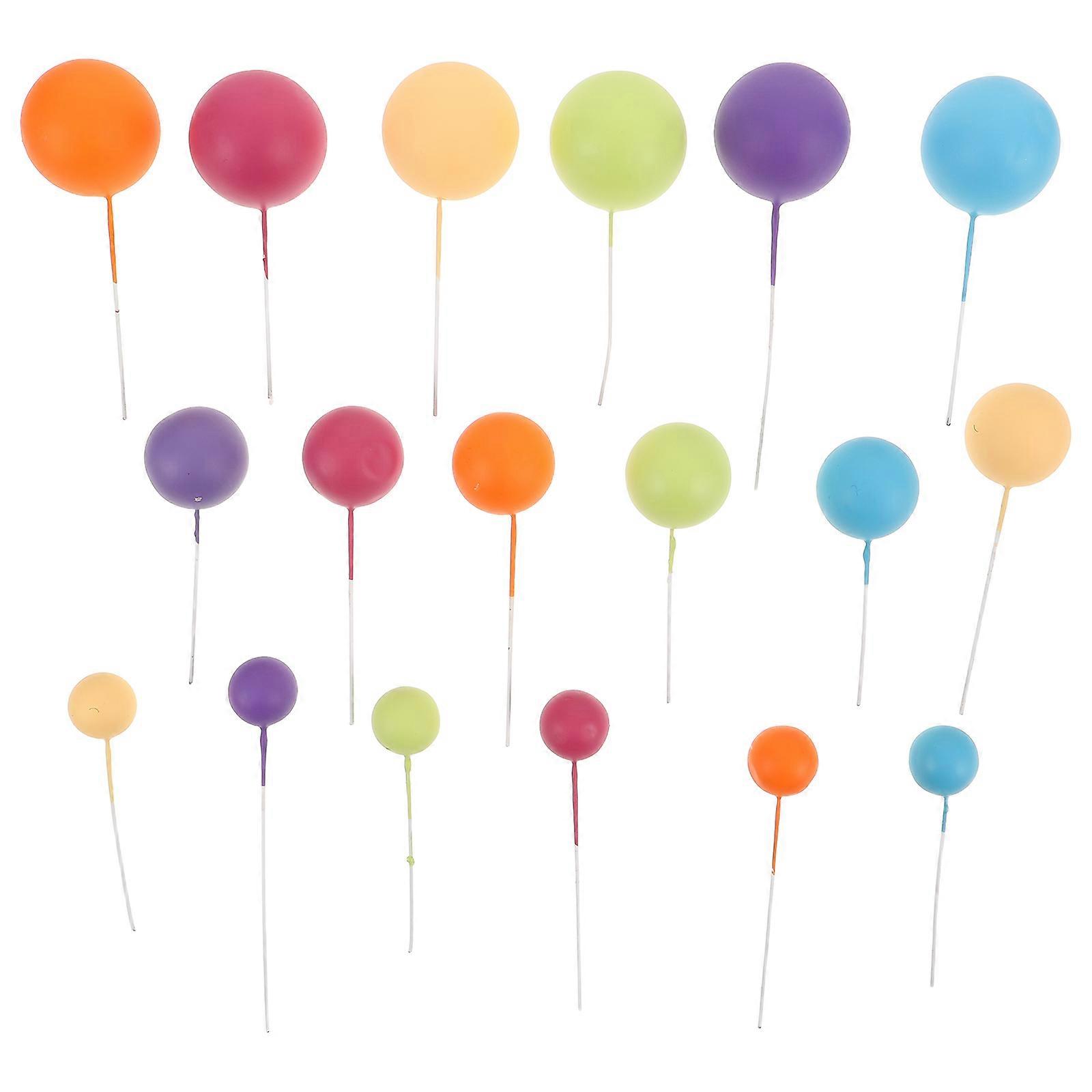 Assorted Color Balloon Cake Topper Foam Balls for Party 84Pcs Kit
