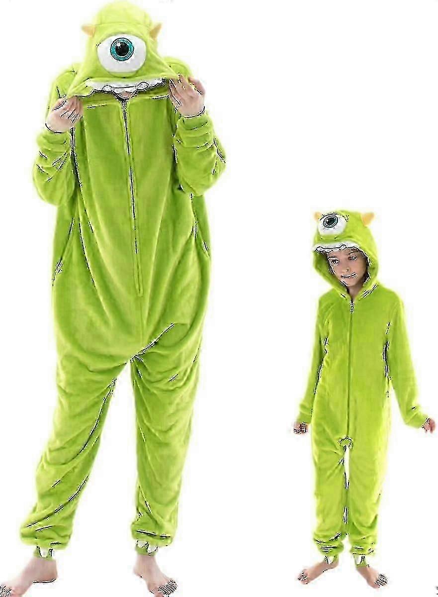 Tättsittande unisex vuxen pyjamas, flanell cosplay djur en bit Halloween kostym sovkläder hemkläder