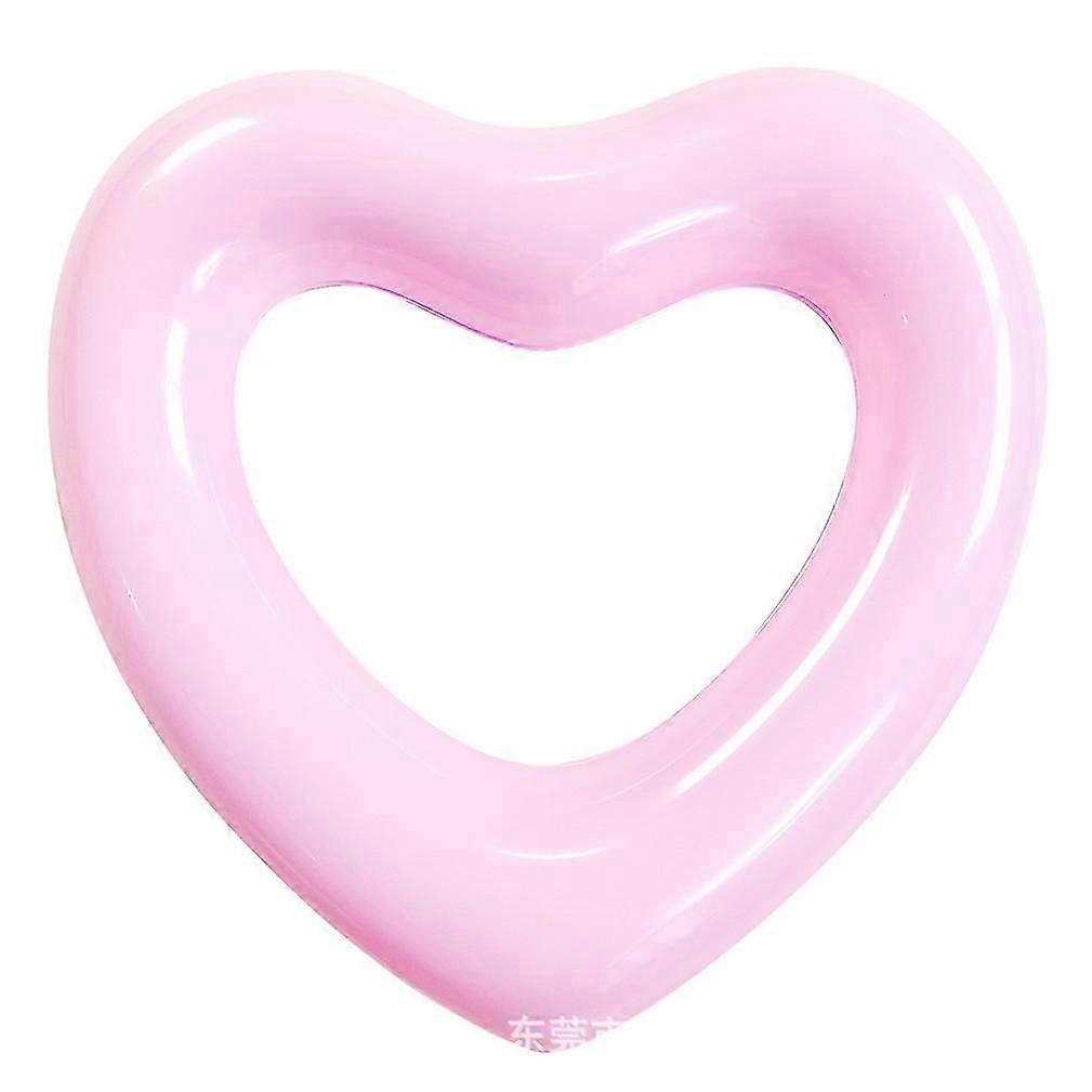 45cm Pink Love Heart Pool Float Inflatable Swimming Ring
