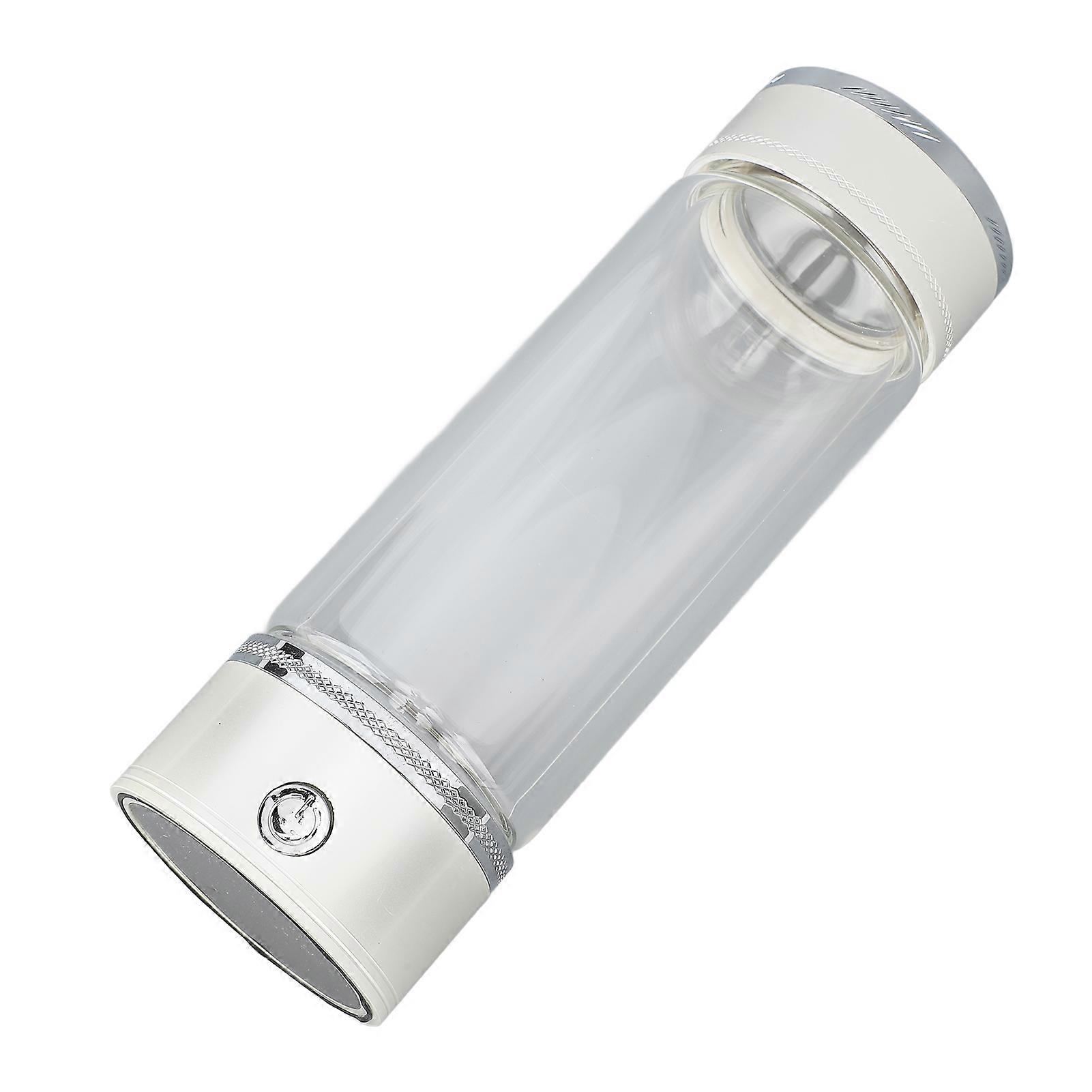 Wasserstoff-Wasserflasche, 420 ml, Perlweiß, 1200–1500 ppb, schneller Ionisator