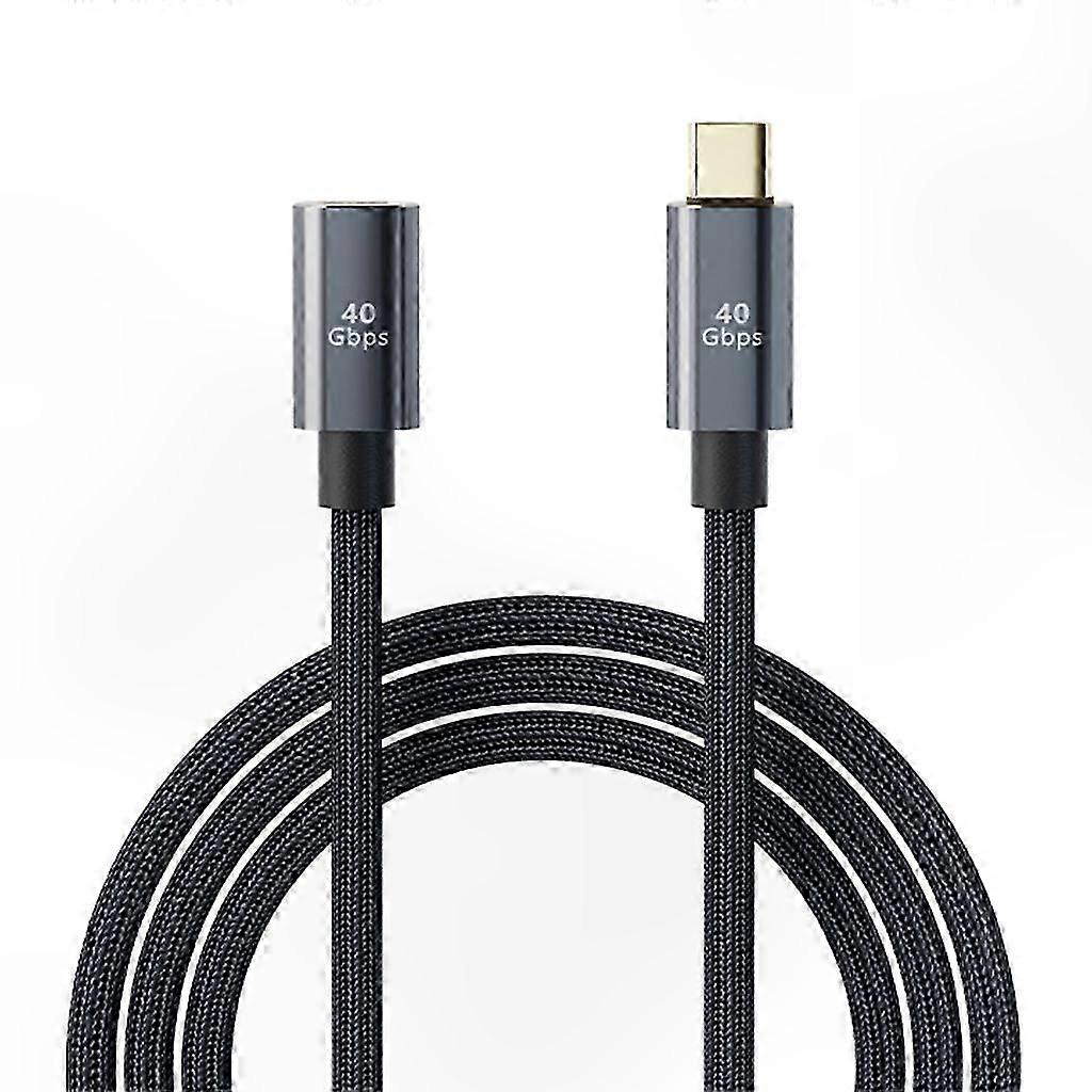Type-C 100W Fast Charging Extension Cable 40Gbps Data Transfer USB-C Extender