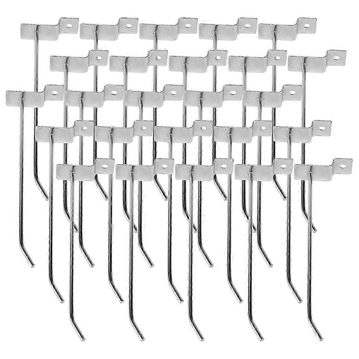 25 x Slatwall Single Hook Pin Shop Display Fitting Prong Hanger