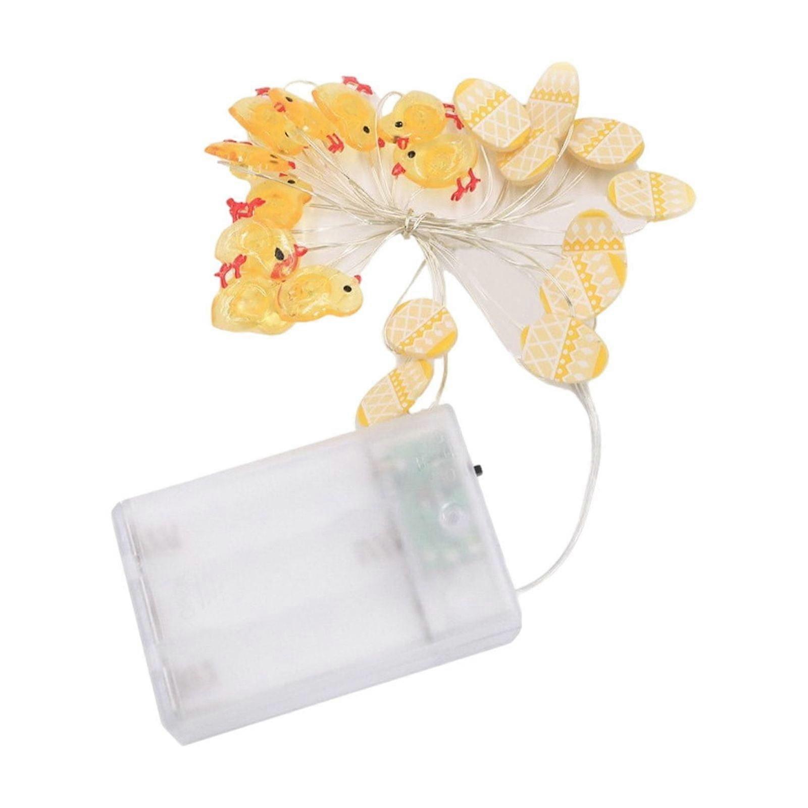 Easter Decoration LED Chicken and Egg Shaped String Lights Decoration Store Window Hanging Decoration Easter Creative Gift