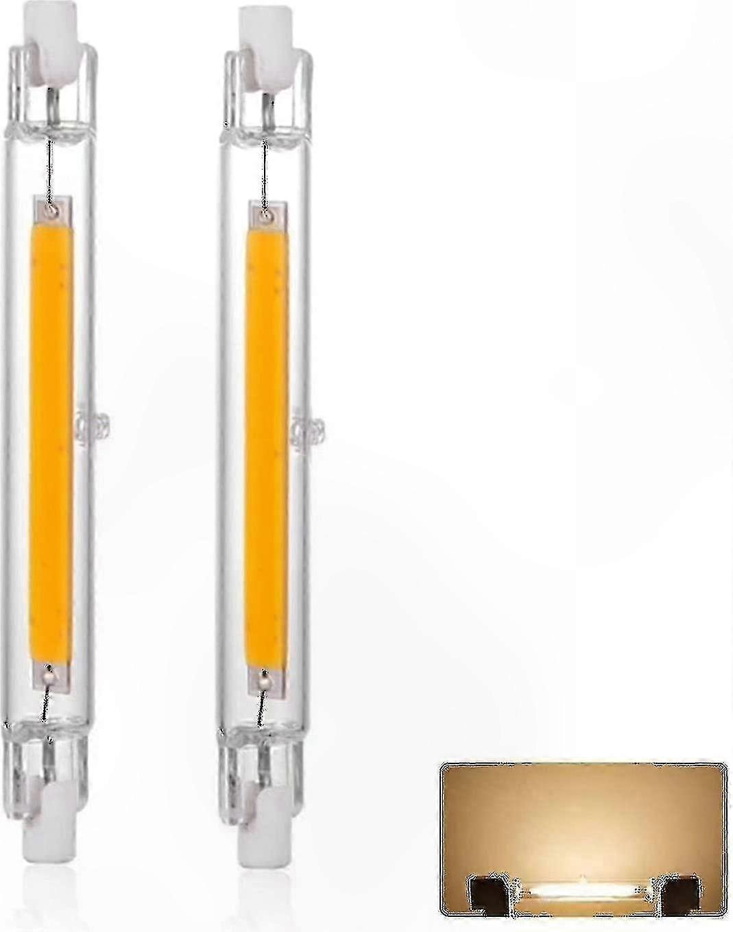 Dimmable R7s LED Bulb 30W 118mm, Warm White 3000K 3000LM, 360° Linear Halogen Replacement