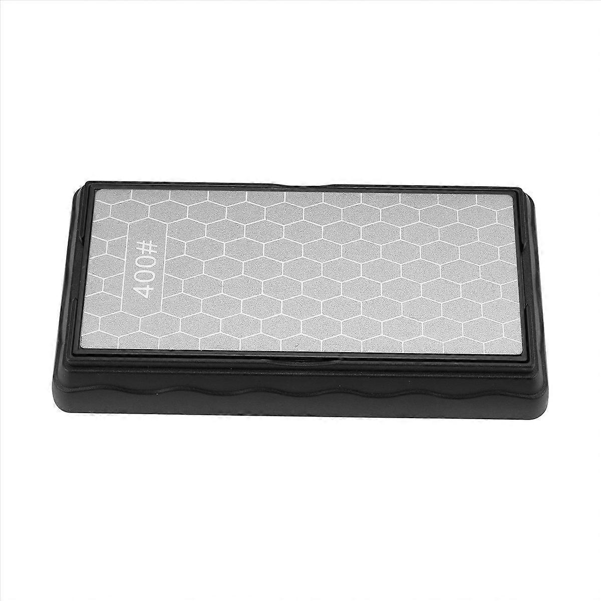 Double-Sided Diamond Sharpening Stone, with Base(400/1000 Grit)