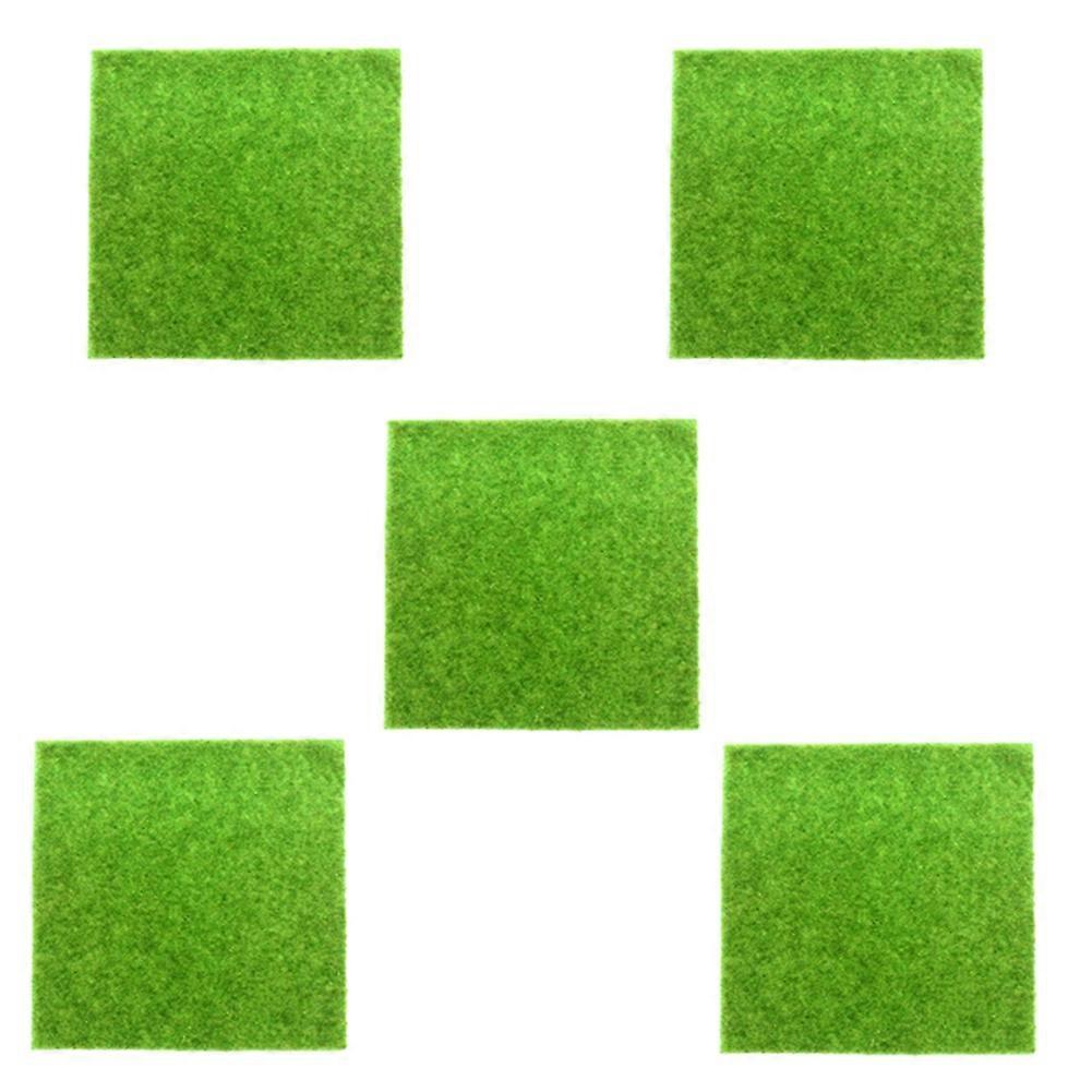 DIY Mini Simulation Flocking Turf Moss Micro-Landscape 15x15cm