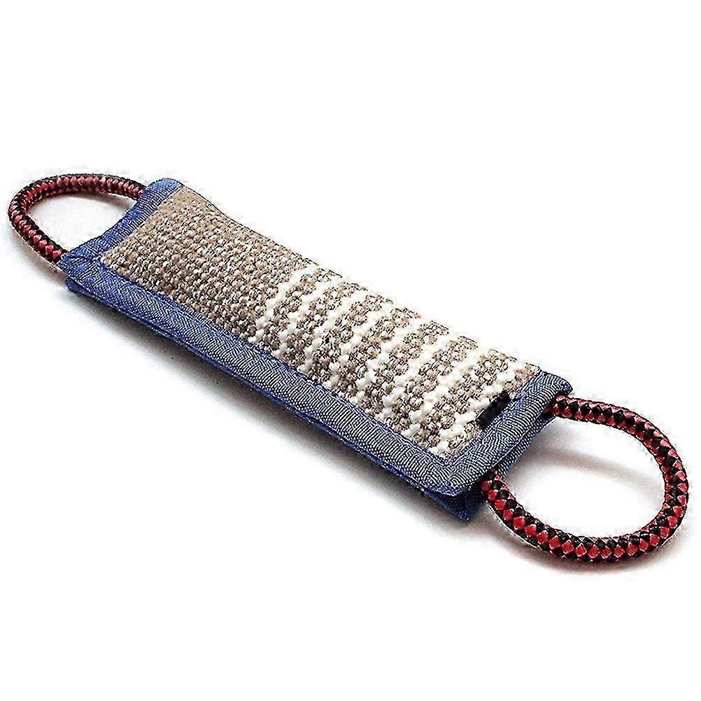 中型から大型の犬用の2つのハンドルを備えたインタラクティブなジュートタグおもちゃ