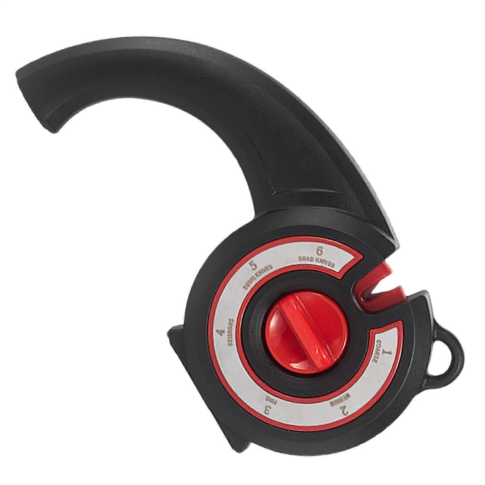 Slicing Cutter Sharpener Adjustable Knob Angle Knife And Cutter Sharpening Tool Black For Home Restaurant Hotel