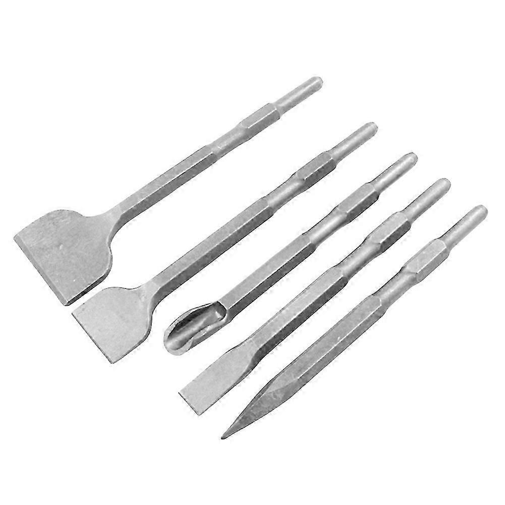 Hex Shank Rotary Hammer Chisel Bits Point Groove Gouge Flat Chisel Break Concrete Brick Wall Drilling