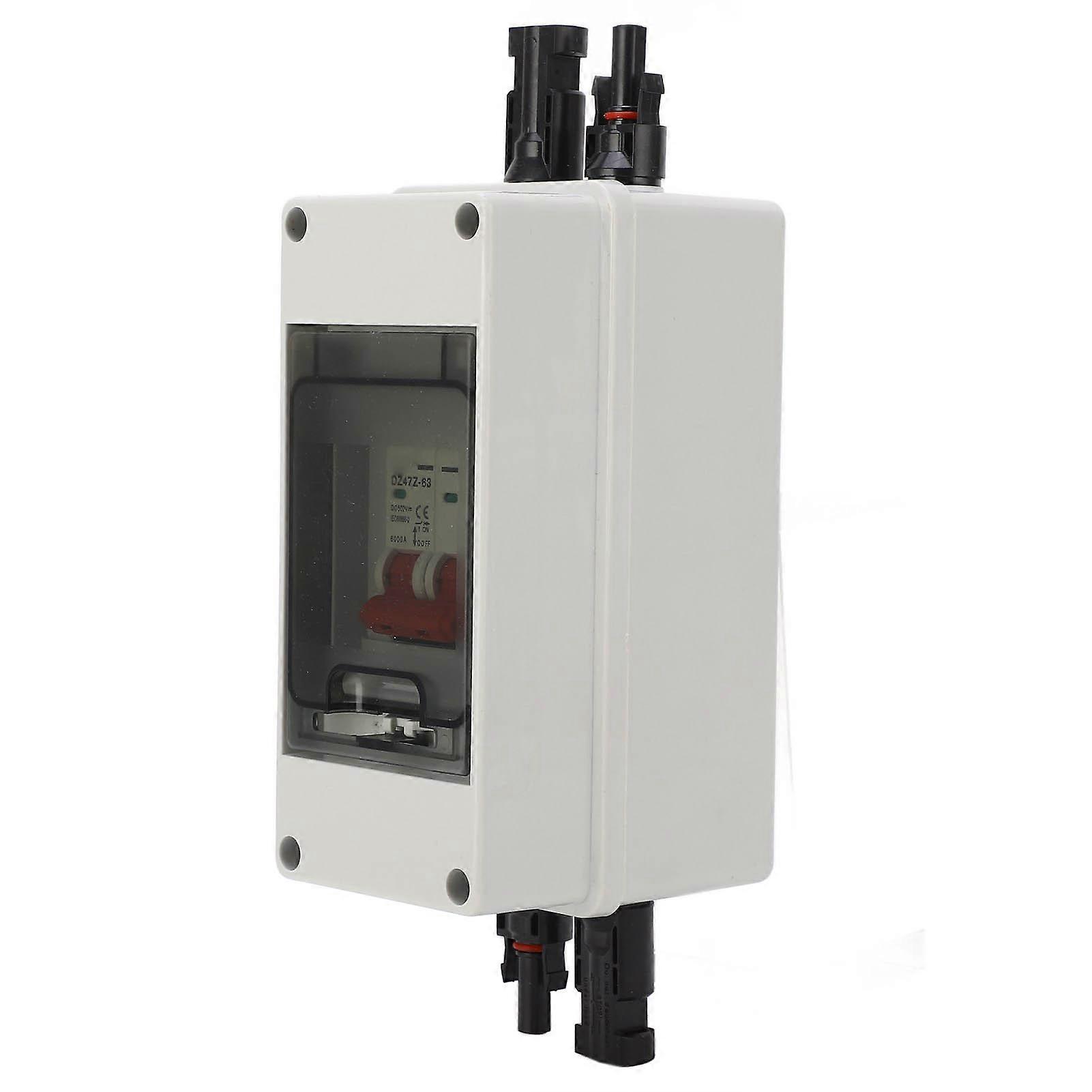Solar Disconnect Switch Mini Circuit Breaker with IP65 Waterproof Distribution Box PV Disconnector DC500V 40A 