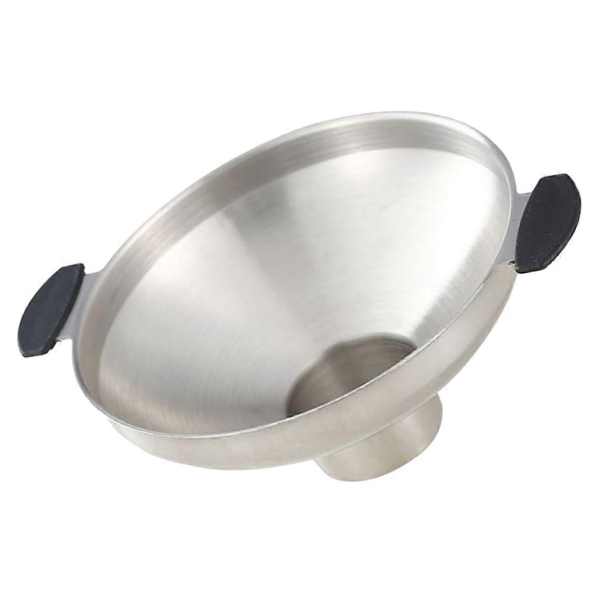 Wide Mouth Stainless Steel Funnel Dual Handles For Liquids And Spices Multipurpose Kitchen Funnel For Jars Reusable RustResistant