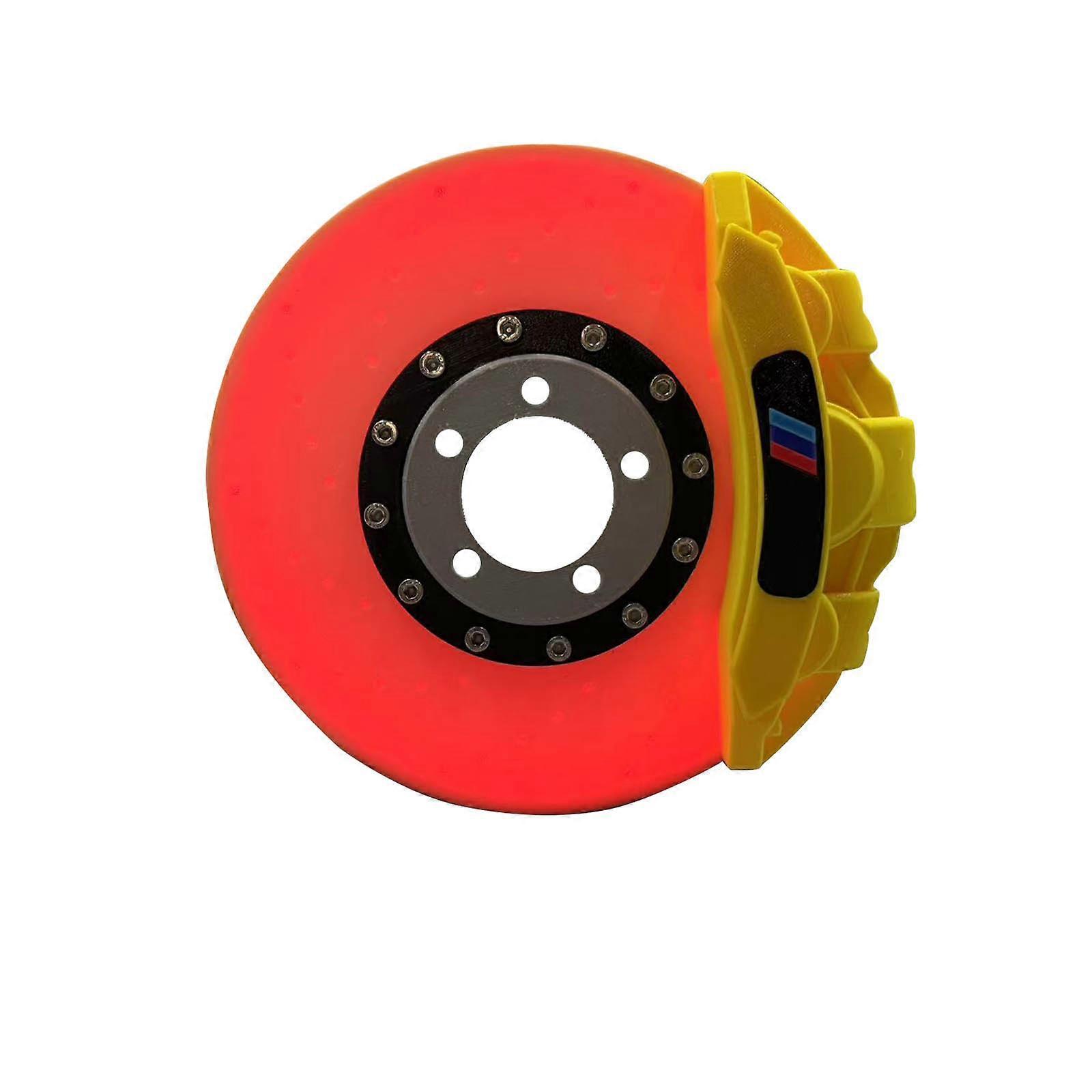 Creative Brake Disk Shape Rechargeable LED Bedlight Customizable Creation For Auto Enthusiasts  Yellow