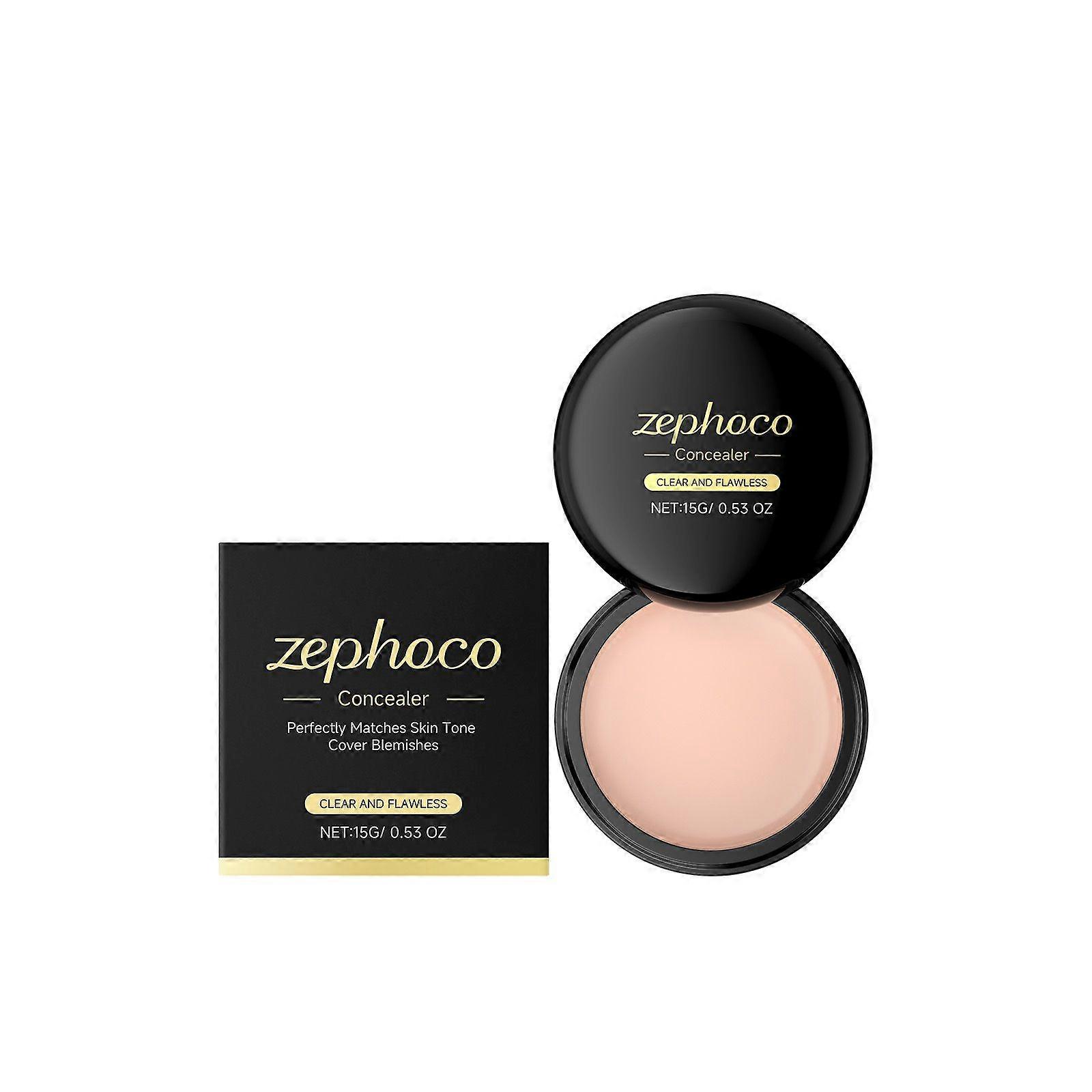 Zephoco Natural Skin Color Concealer Plate Soft Focus Concealer Makeup Cover Flaw Pore Modification Portable Concealer Plate
