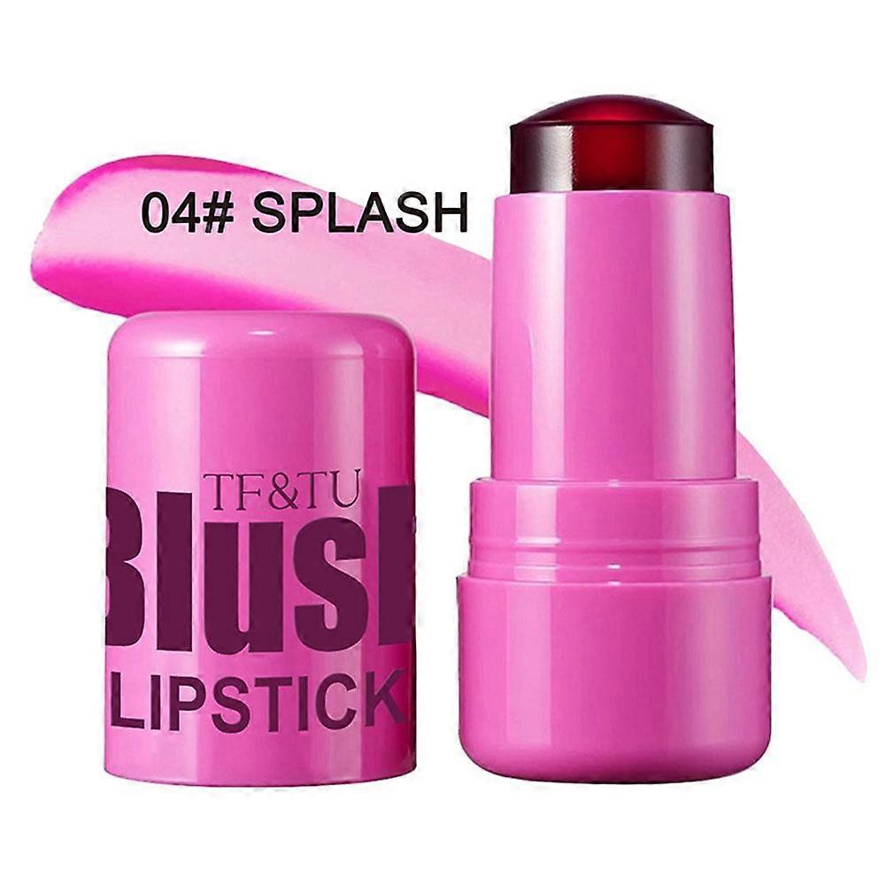 Blush Stick Long Lasting Vibrant Color Easy To Apply Portable Cream Blush For Cheeks Lips Eyes Multi Use Makeup