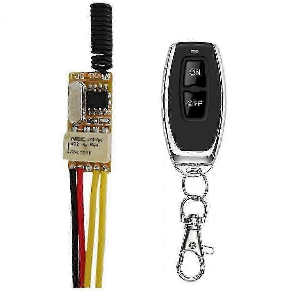 w RF Remote Switch 433MHZ 4.2V 4.5V 5V 6V 7.4V 9V 12V Small Relay Contact Wireless Switches NO NC Mi