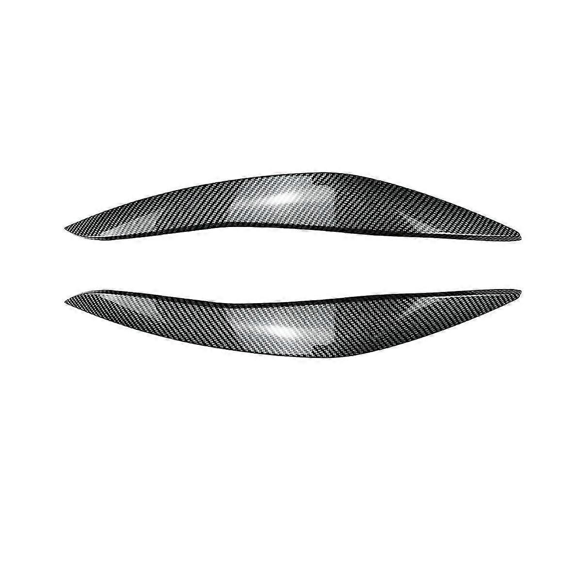 Für 5er F10 F11 Anfang 2011-2014 Carbon Fiber Front Scheinwerfer Abdeckung Garnieren Streifen Augenbraue Abdeckung