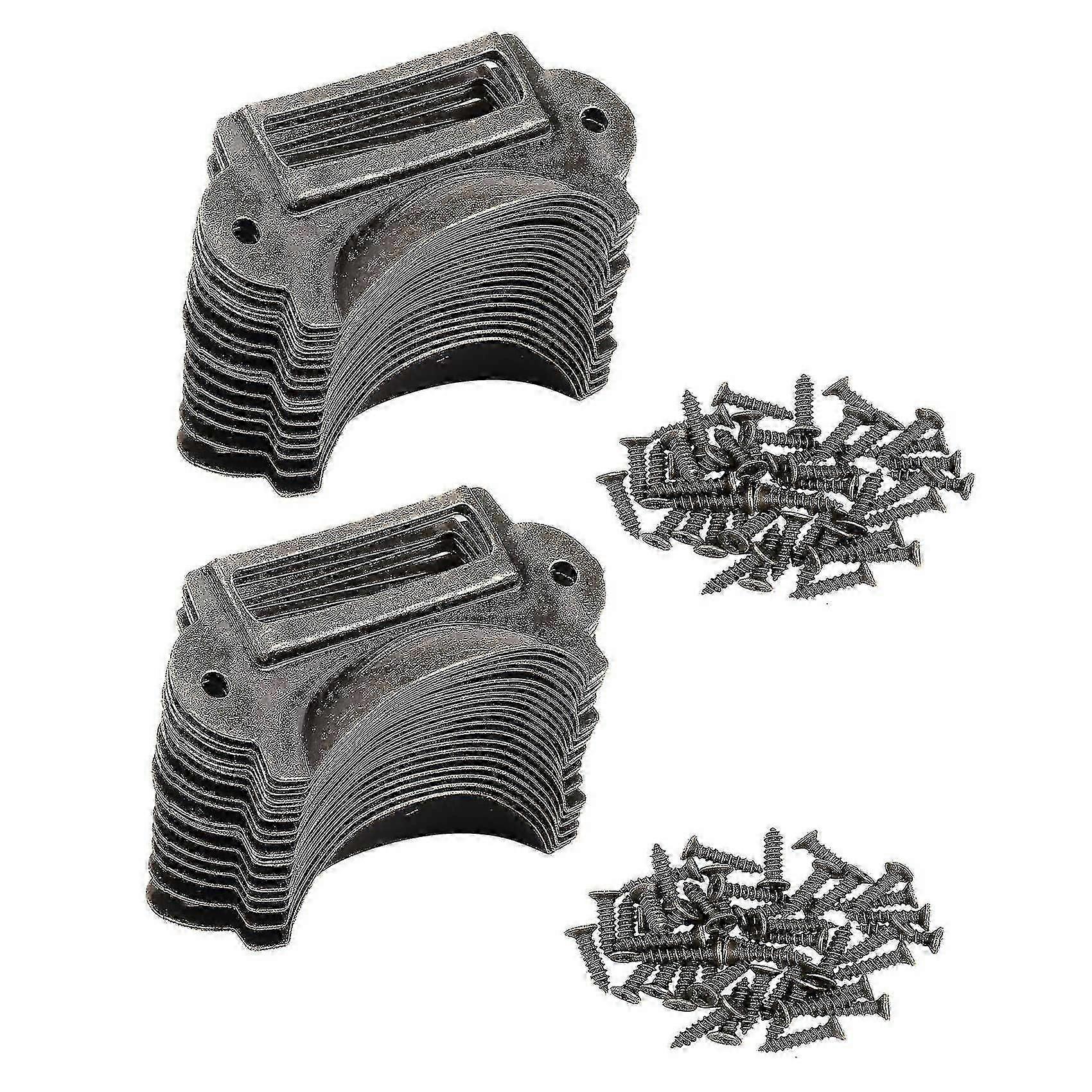 40pcs File Name File Cabinet Poignées Label Holder Antique Bronze Drawer Label Pull Cabinet Fra