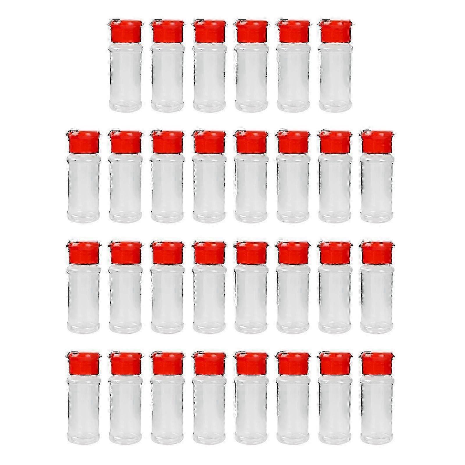 30x Spice Jars with Shaker Lid Empty Spice Shaker for Sugar Seasonings Spice