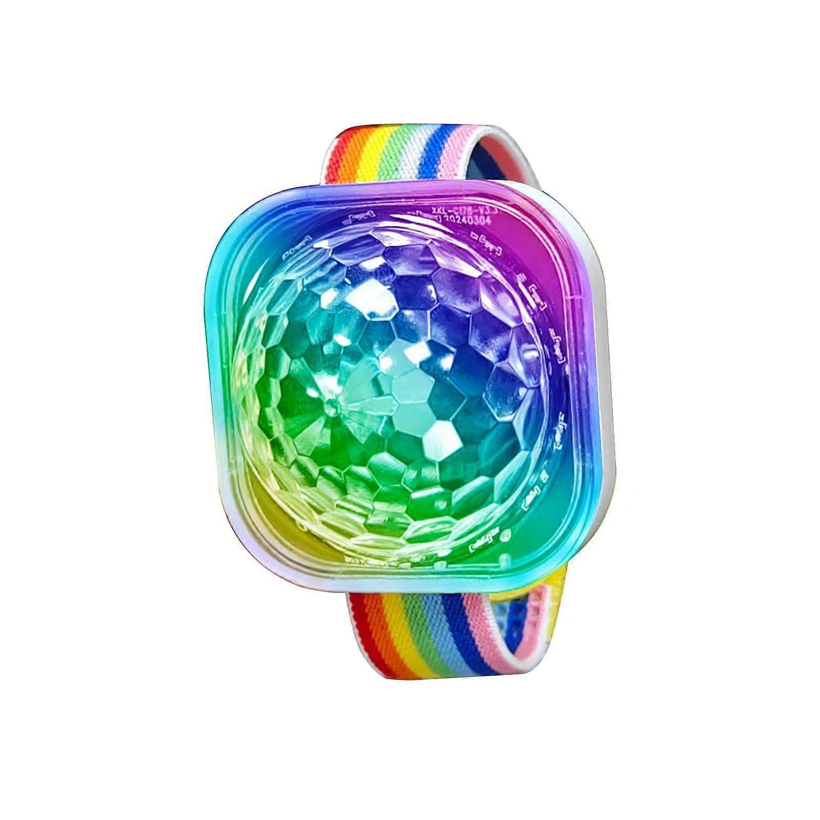 Luz de muñeca tipo Pitufo, USB, 5V, recargable, con ventosa, para coche, reloj o cualquier otro objeto.