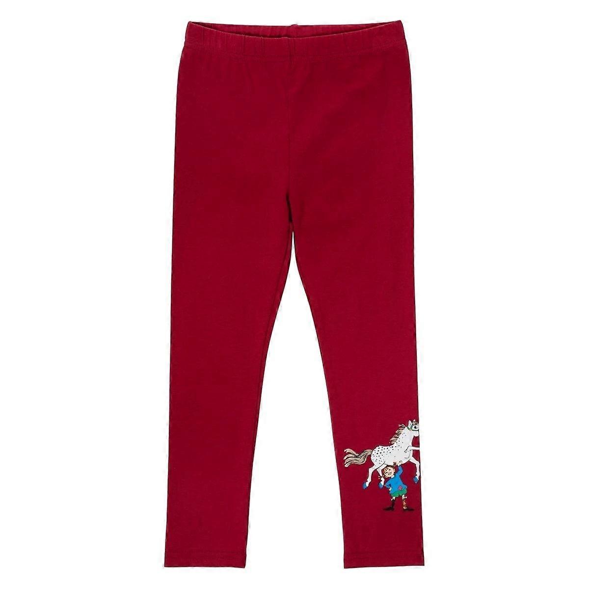 Pippi Langstrumpf Super Strong Leggings dunkelrot