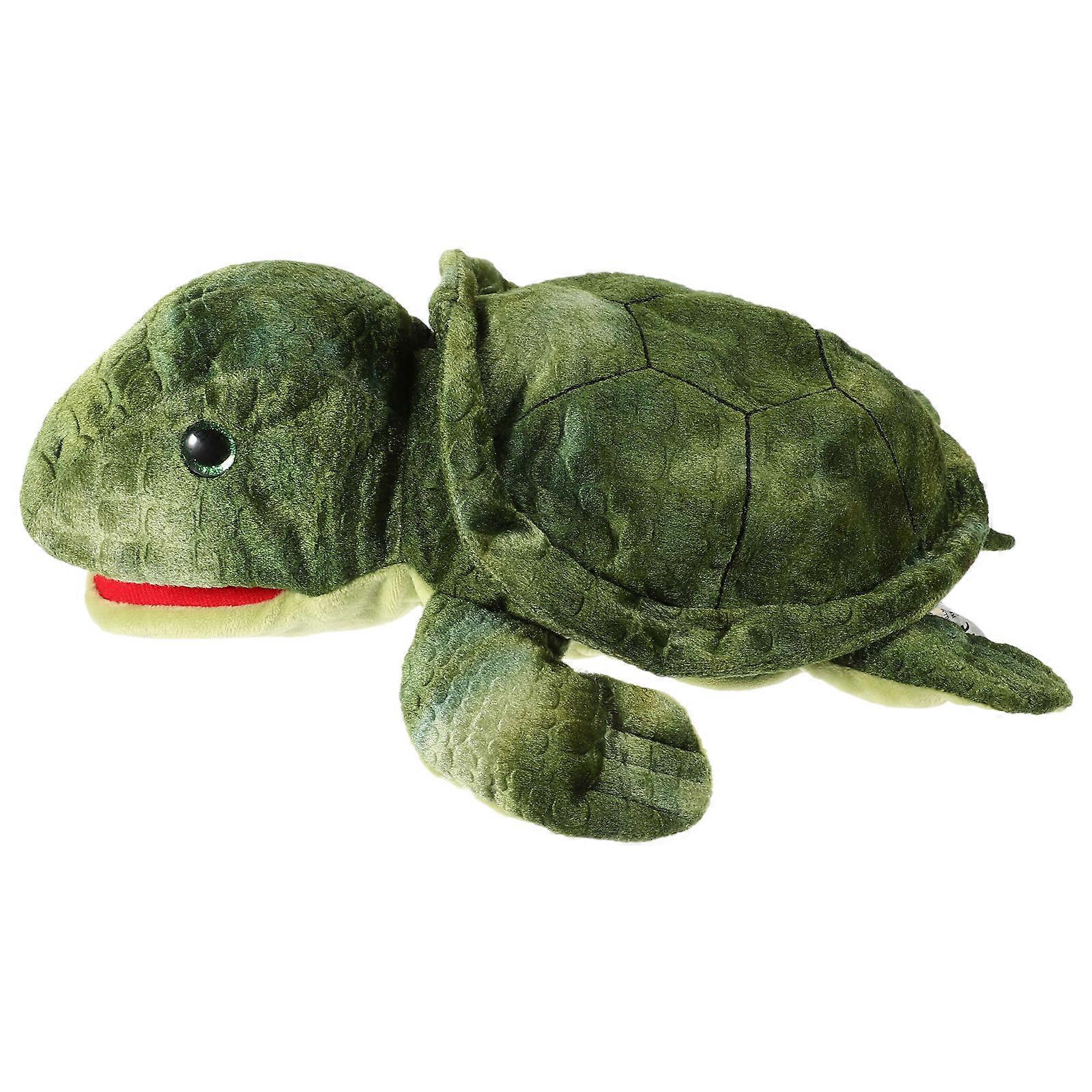 Adorable Stuffed Turtle Puppet For Learning Centers Emotional Communication Improvement 1Pack