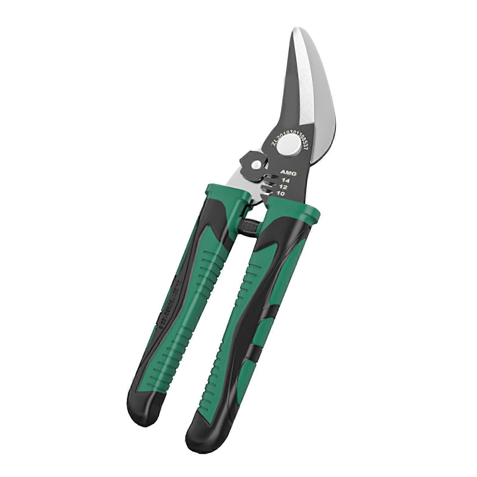 High Sheet Metal Cutter Featuring Wire  Reinforced Handle For Use Multicolor