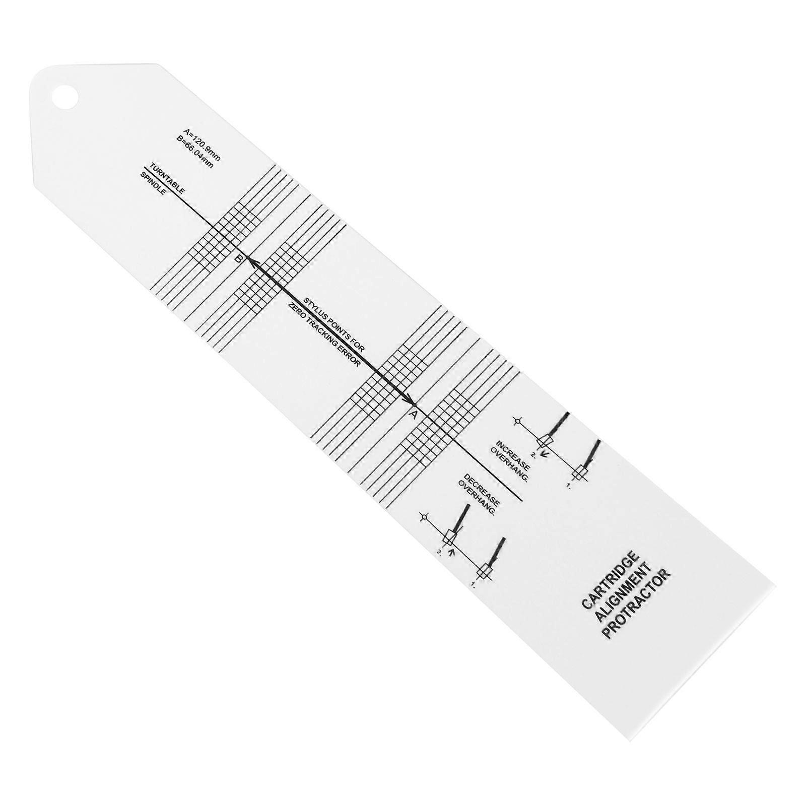 Cartridge Alignment Rulers for Accurate Stylus Placement on Vinyls Records Multicolor