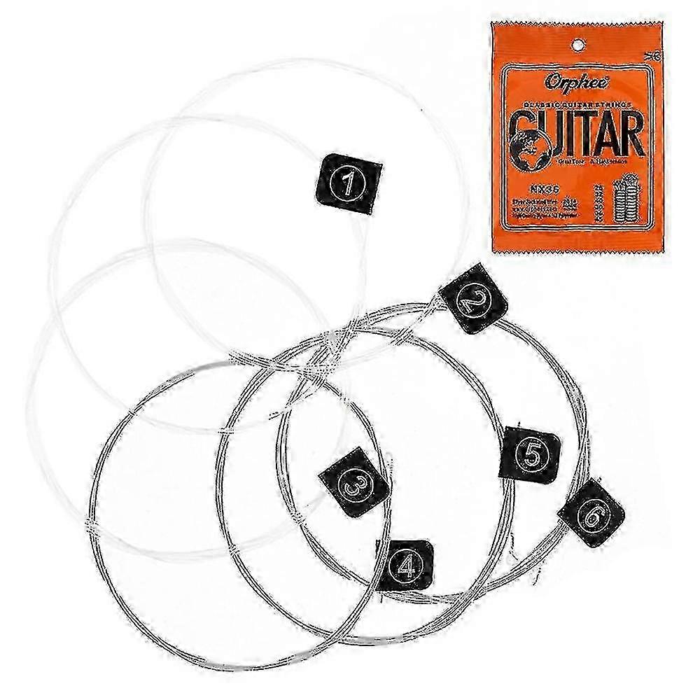 6pcs/set Guitar Strings Conventional Classical Guitar String Series E/b/g/d/a/e Use High- Nylon Wi