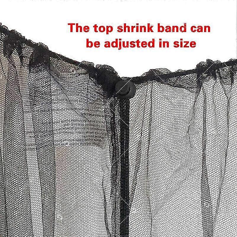 Mosquito net,Umbrella Table Screen Outdoor Patio Anti Mosquito Pest Net Cover with Zipper,Water Tube Adjustable Mesh Canopy