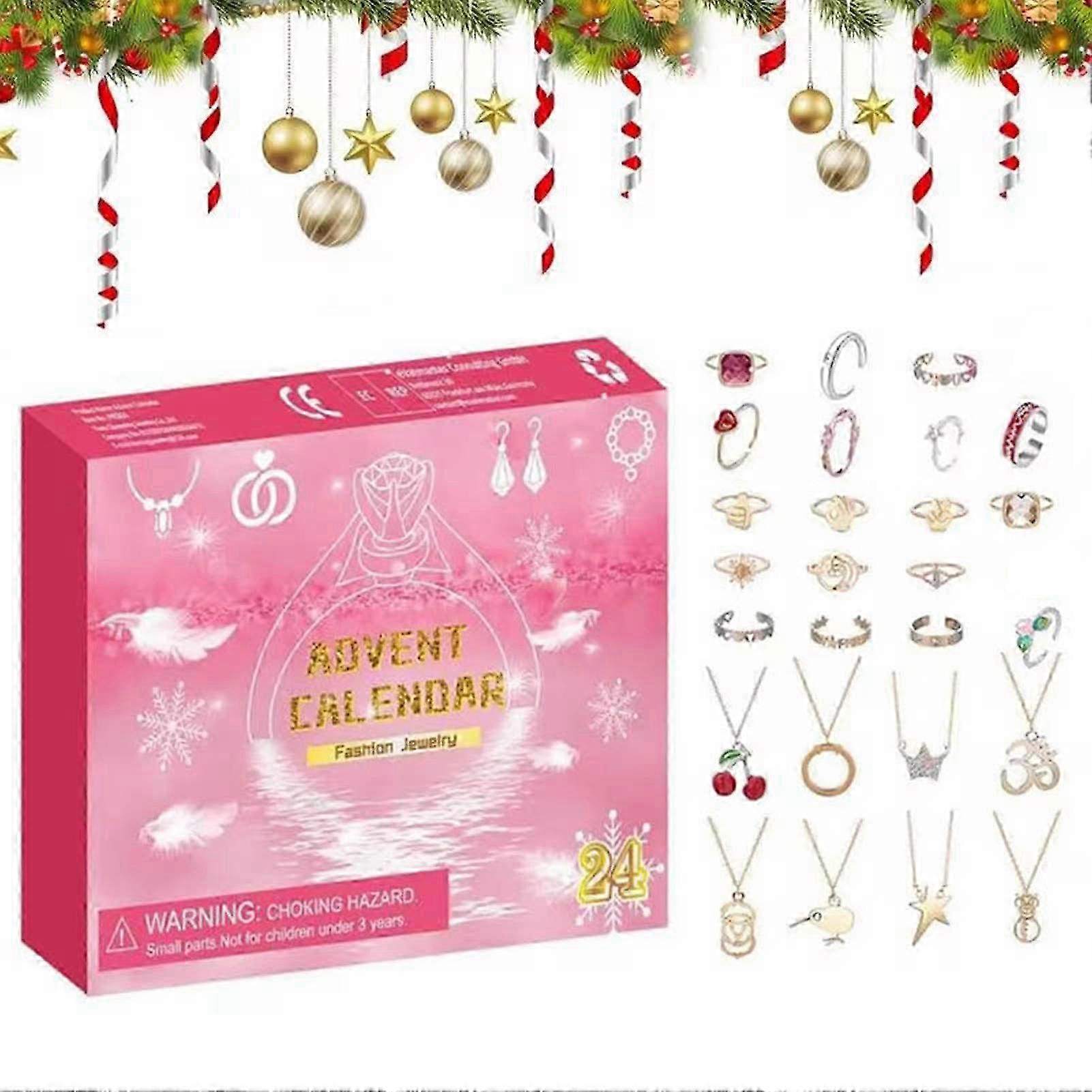 Festive Countdown Earrings for Christmas Advent Calendar Set